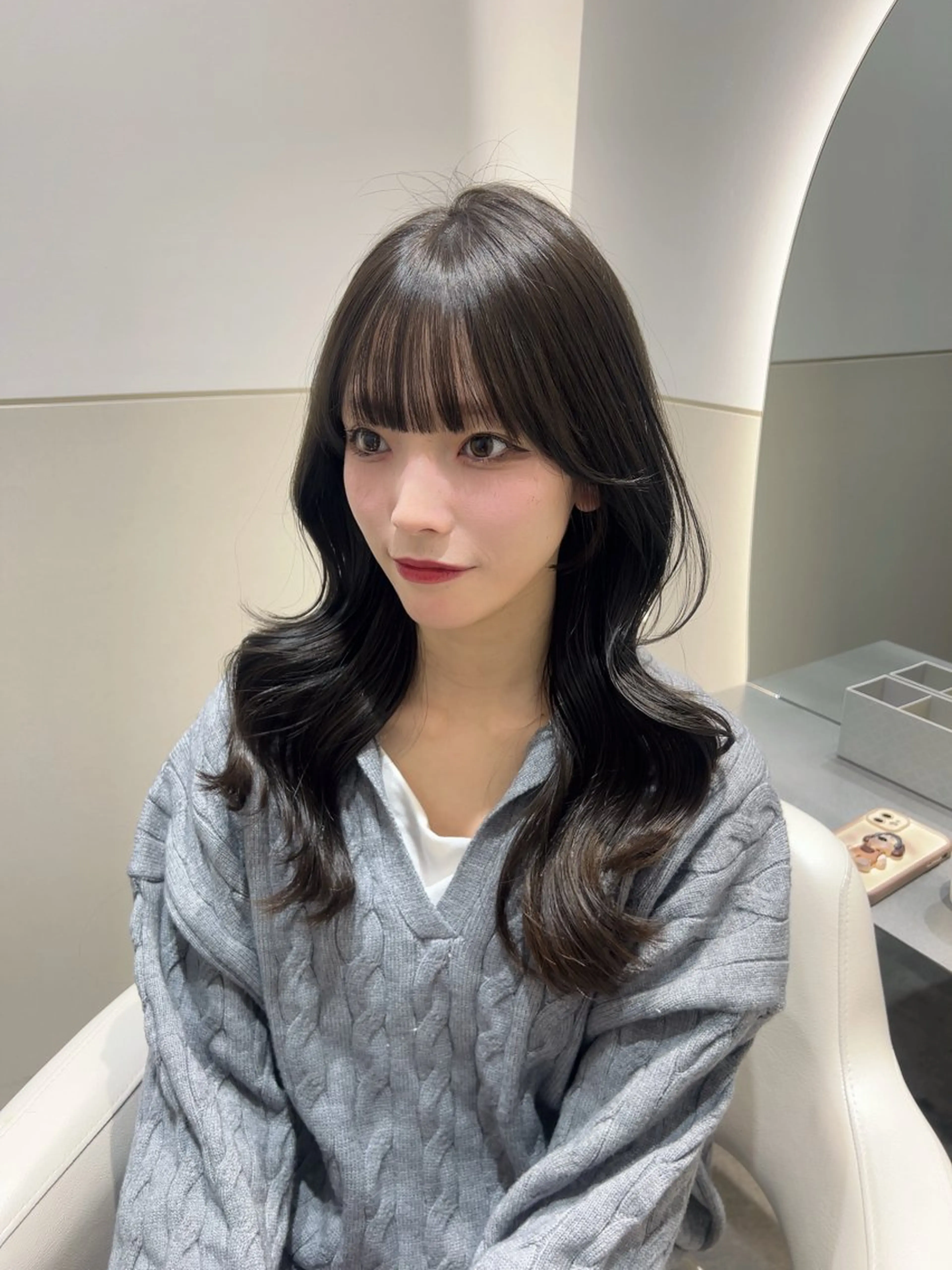 セミロング カラー カット ヘアカラー トリートメント 🩷韓国ヘア/ヨシン モリ🩷Maikaのヘアスタイル