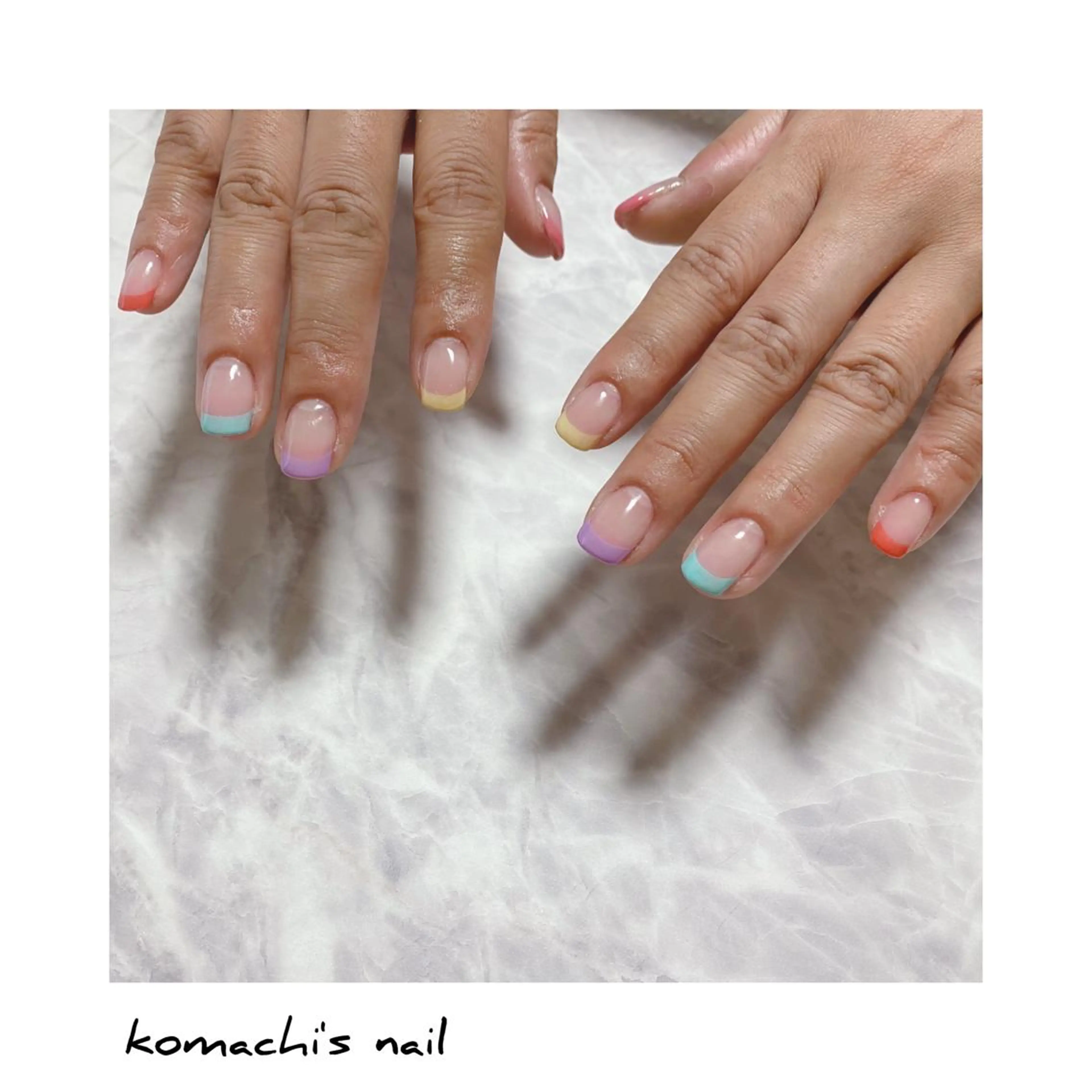 ネイル フレンチネイル ハンドネイル akita kazumiのネイルデザイン