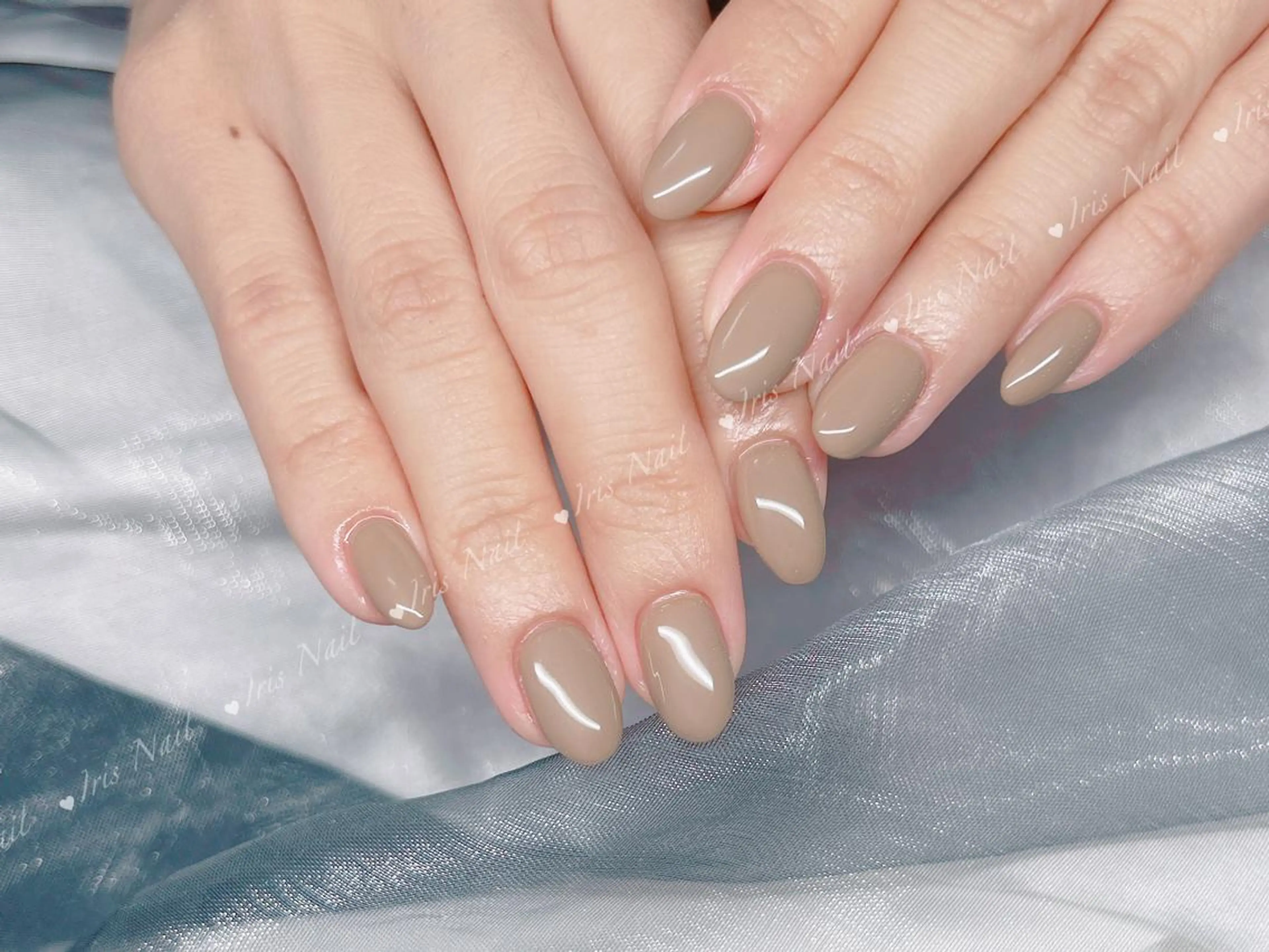 ネイル ブラウン ハンドネイル ハンドケア 🍒IRIS Nail🌸のネイルデザイン