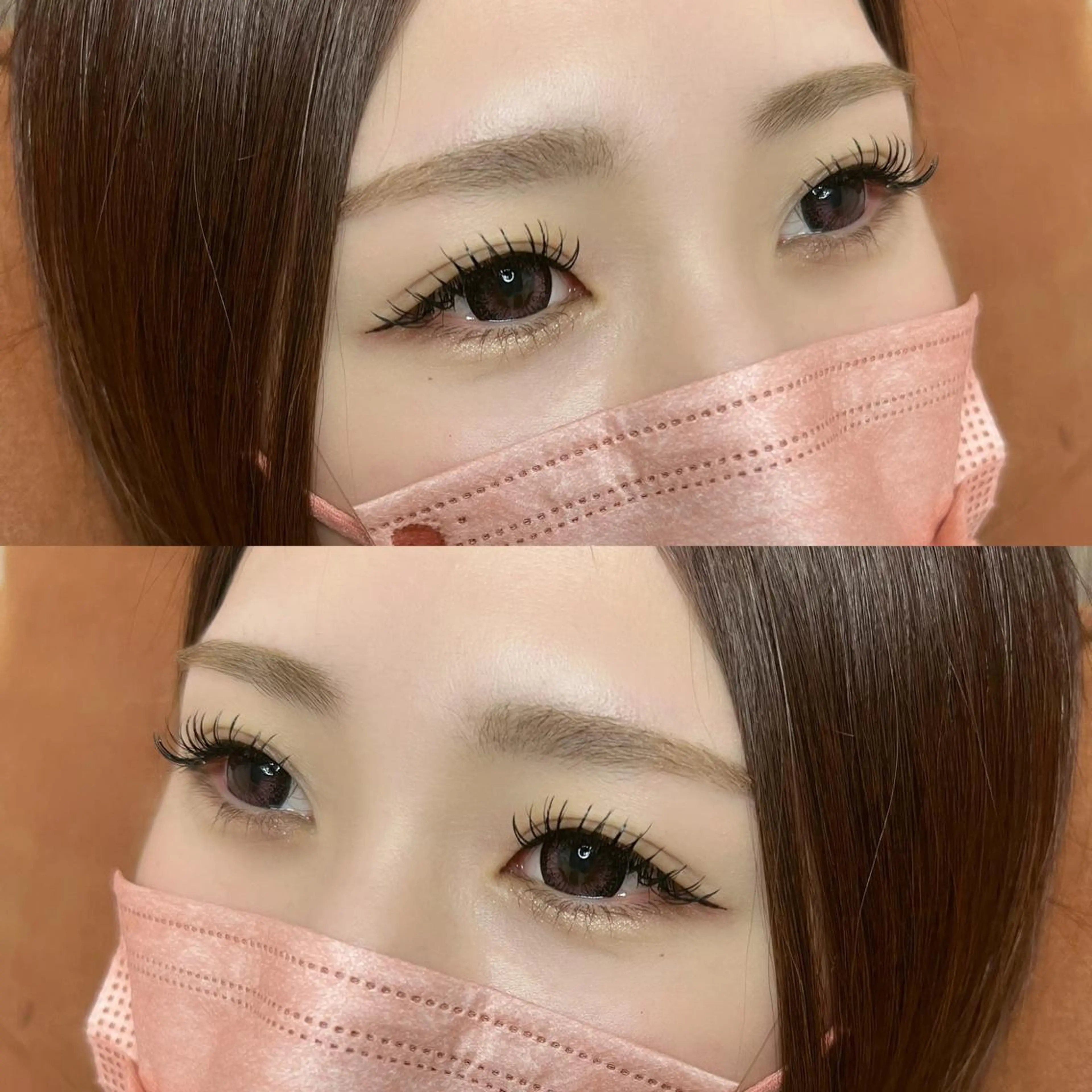 マツエク・マツパ 付け放題 Dカール フラットラッシュ マツエク 望月 菜奈のマツエク・マツパデザイン