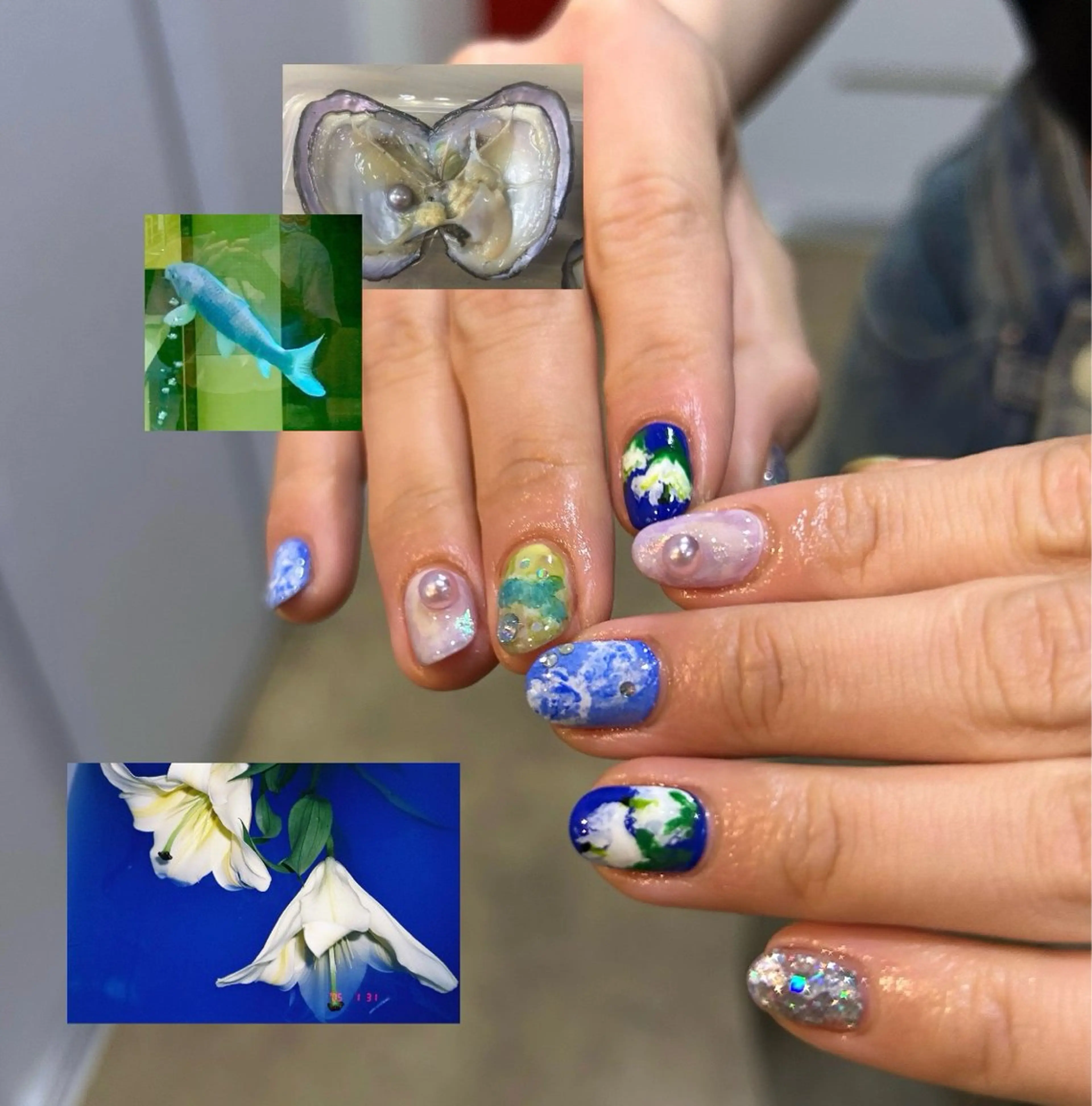 メンズ ネイル フットネイル ジェルネイル ゴールド メンズネイル ニュアンスネイル añil所属・anil miyuのネイルデザイン