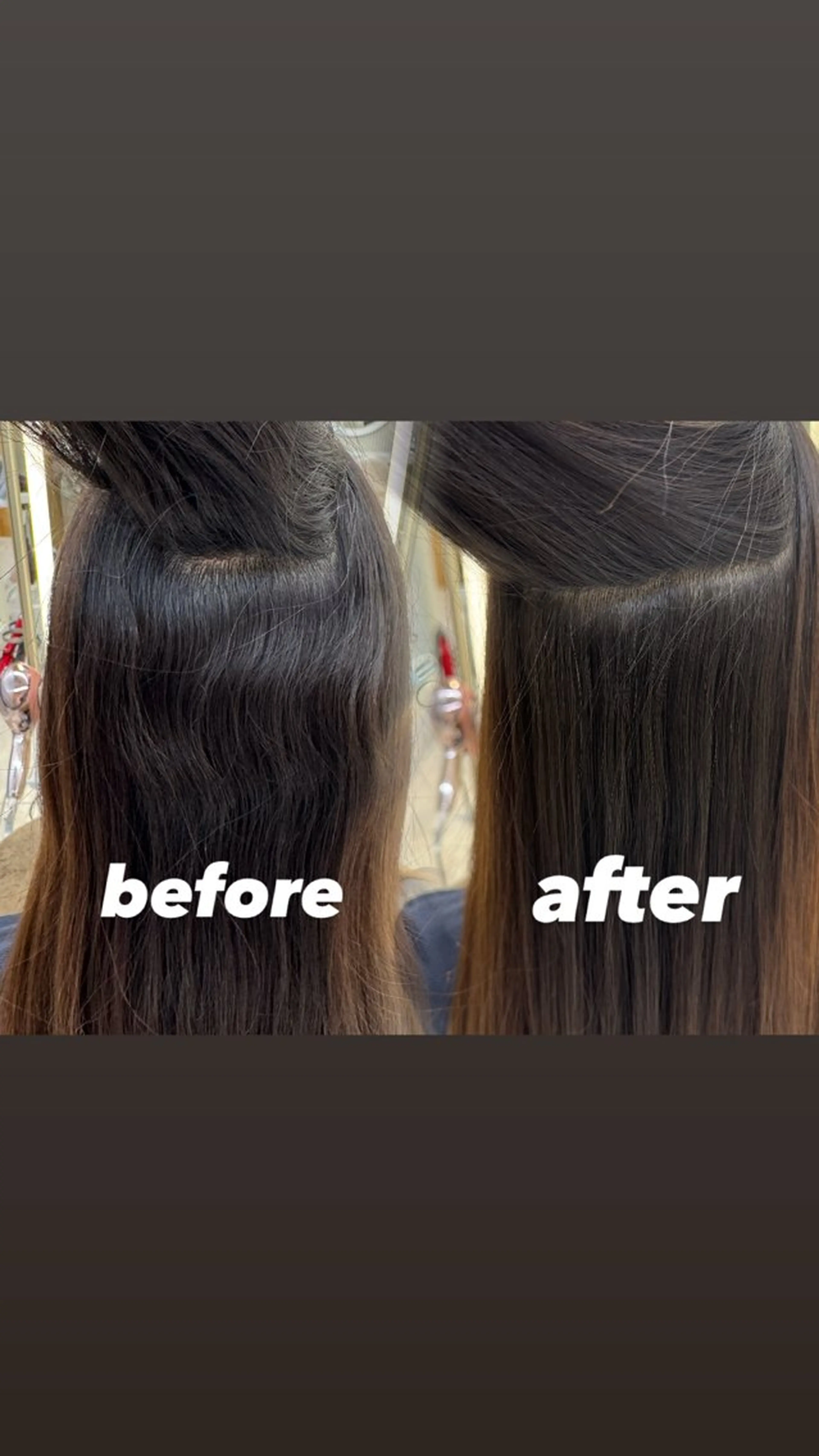 セミロング 縮毛矯正 ‎🤍透明感×ツヤ髪 / Saki‎🤍のヘアスタイル