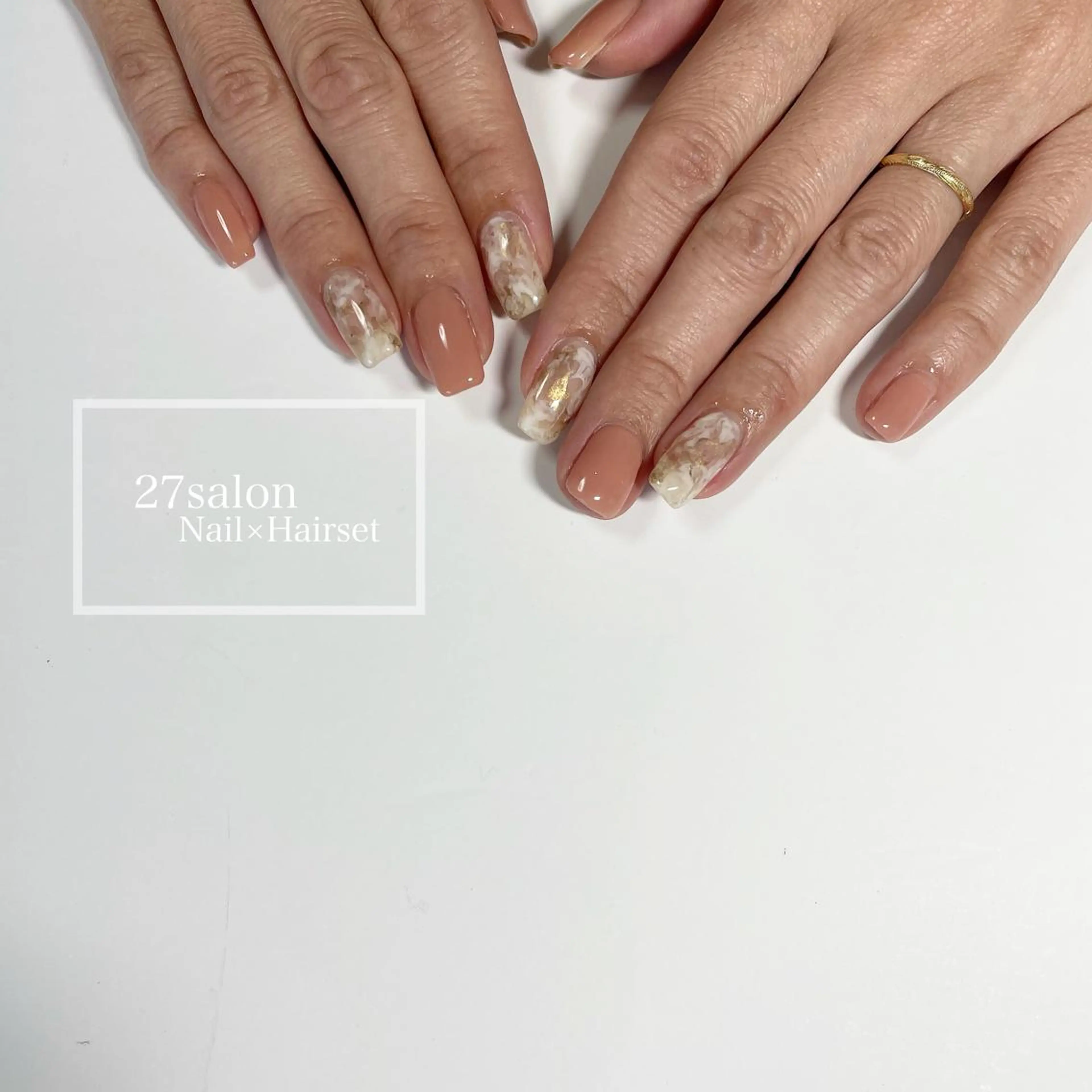 ネイル アートネイル ピンク 27salon yuinaのネイルデザイン