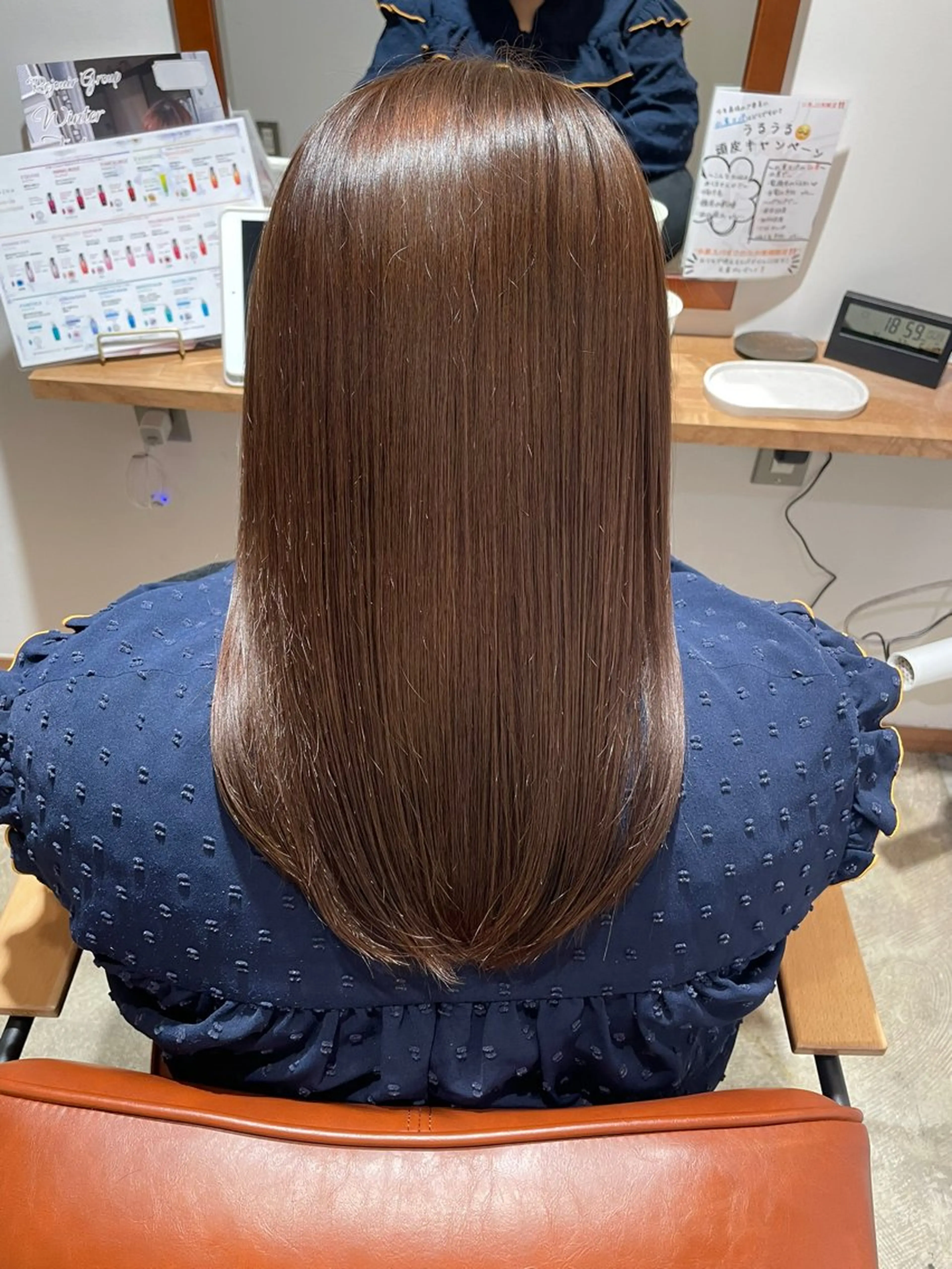 セミロング カラー ベージュ/ 髪質改善 /末田柊希のヘアスタイル