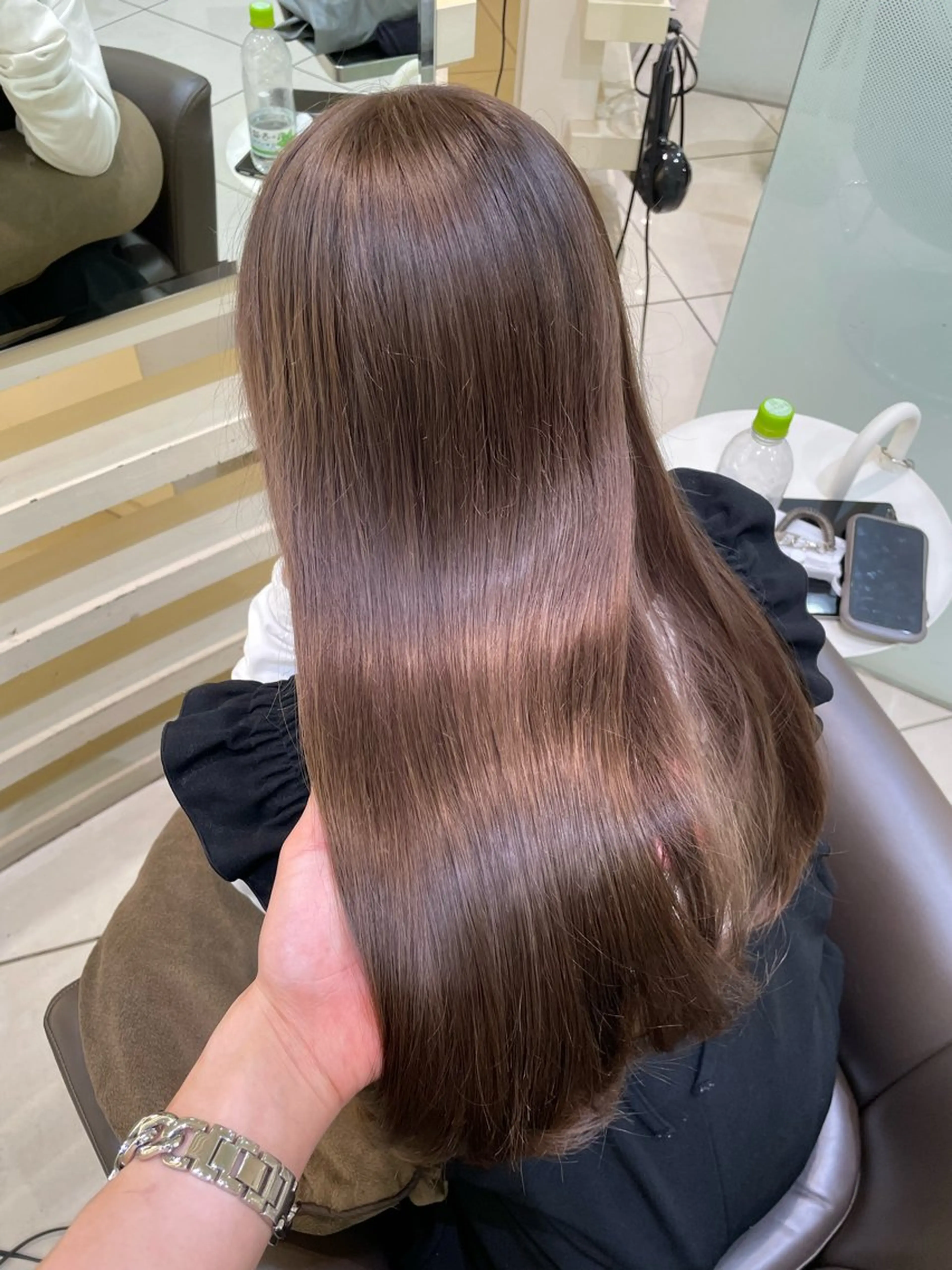 セミロング ヘアカラー トリートメント メンズ縮毛矯正 ブリーチカラー/まやのヘアスタイル