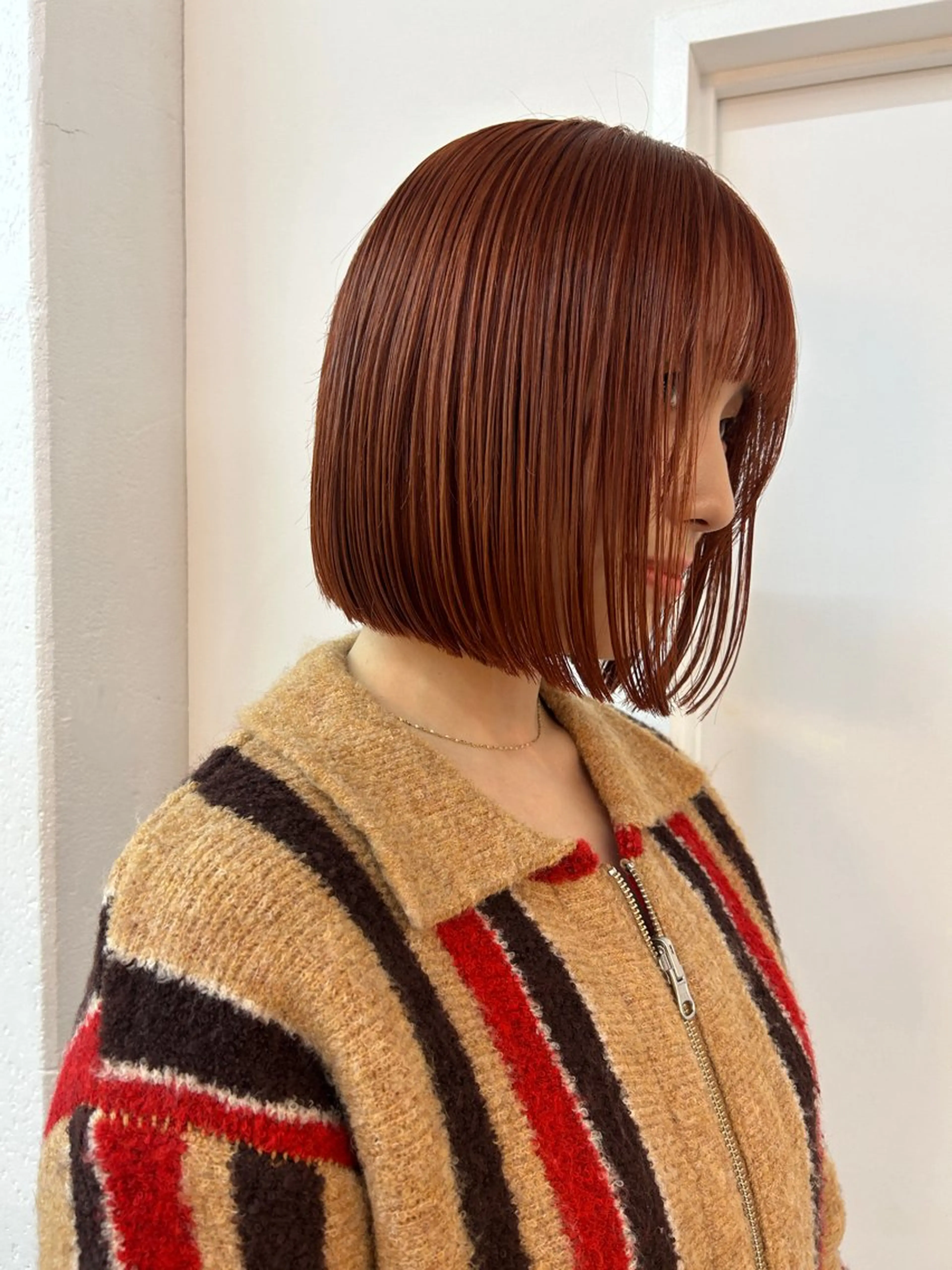 ショート ボブ レイヤーカット/ 透明感カラーmikuのヘアスタイル