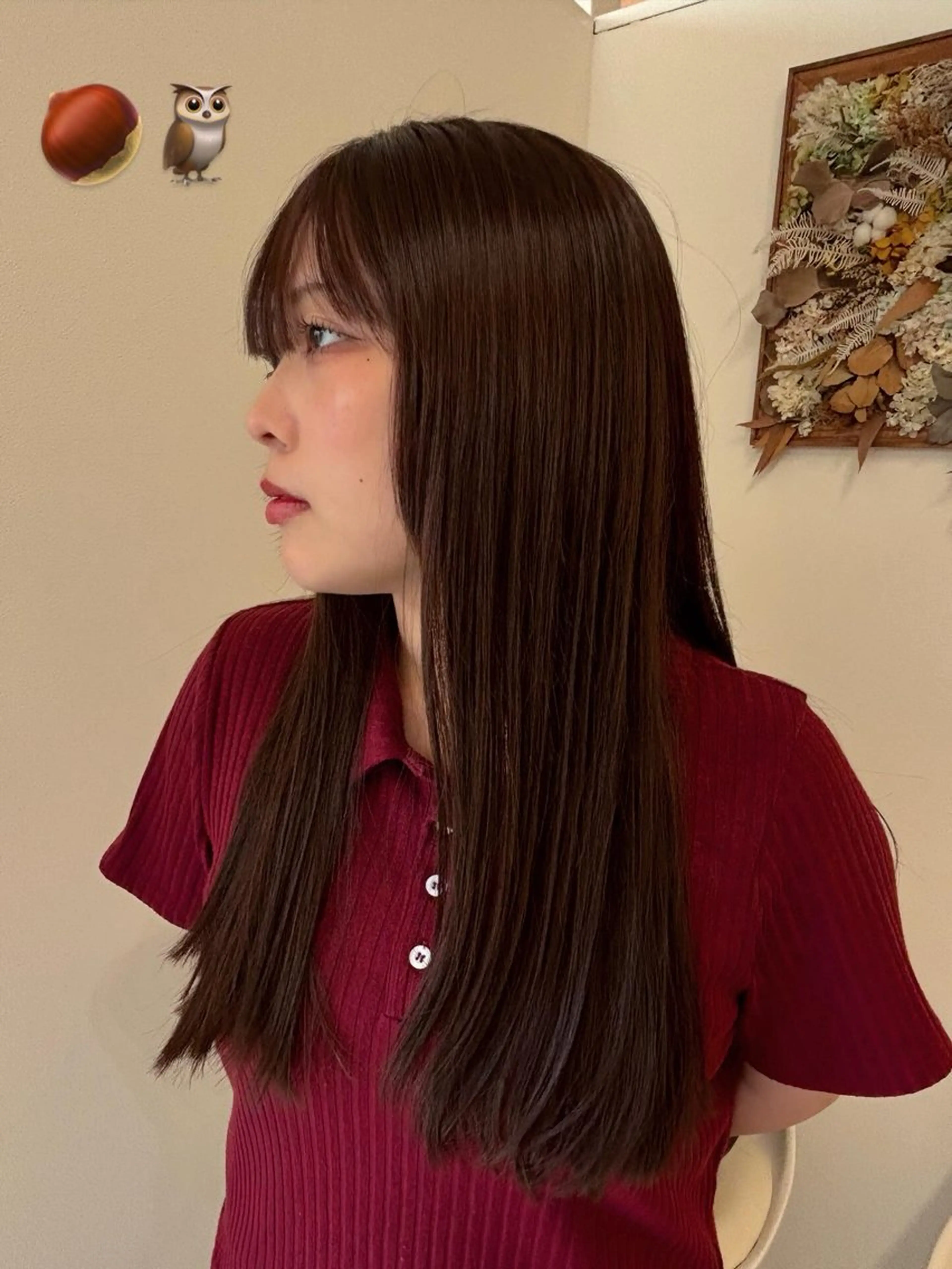 カラー ヘアカラー 髙木 藍紗のヘアスタイル