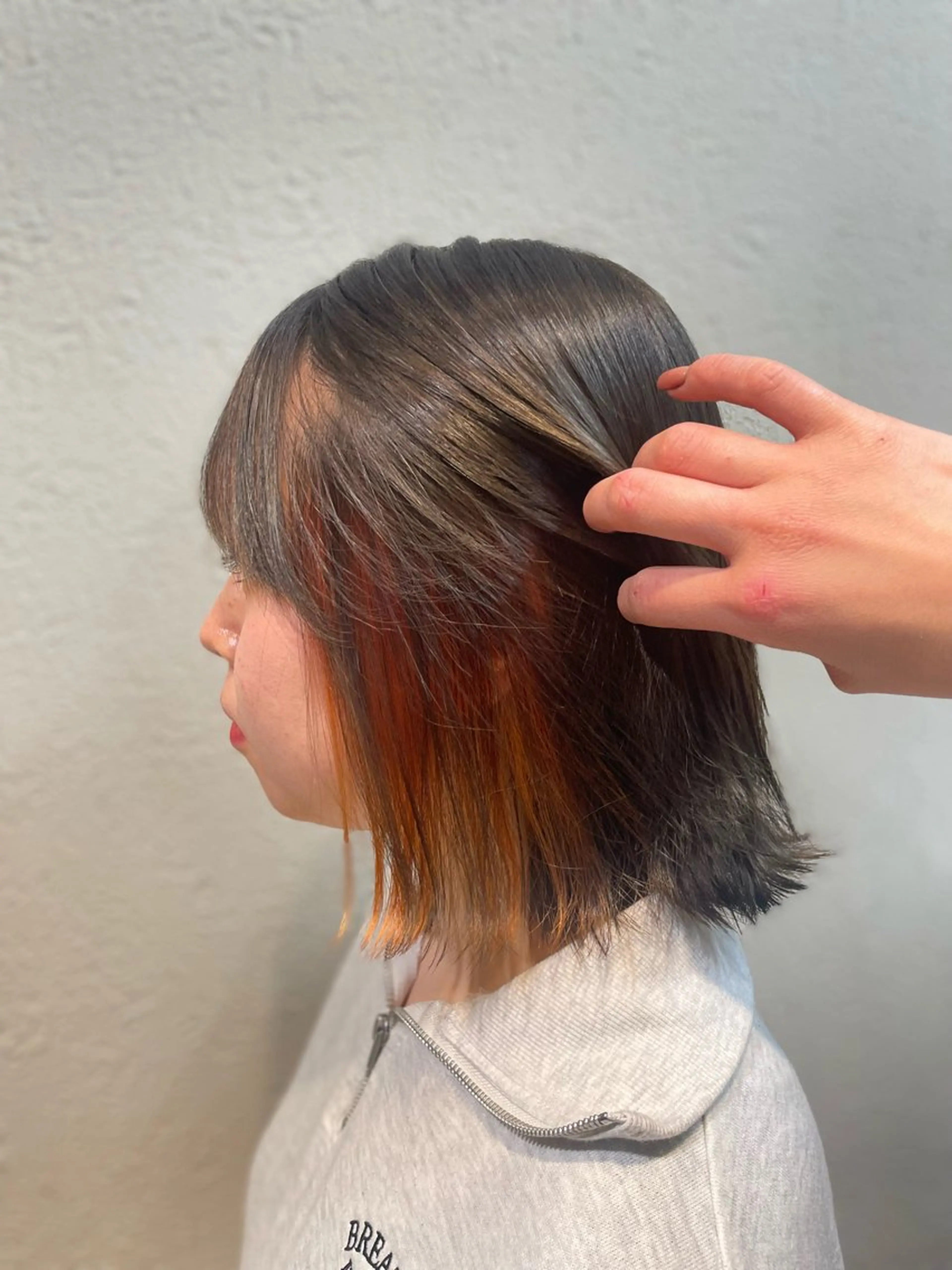 カラー オレンジ TRAM mikuのヘアスタイル