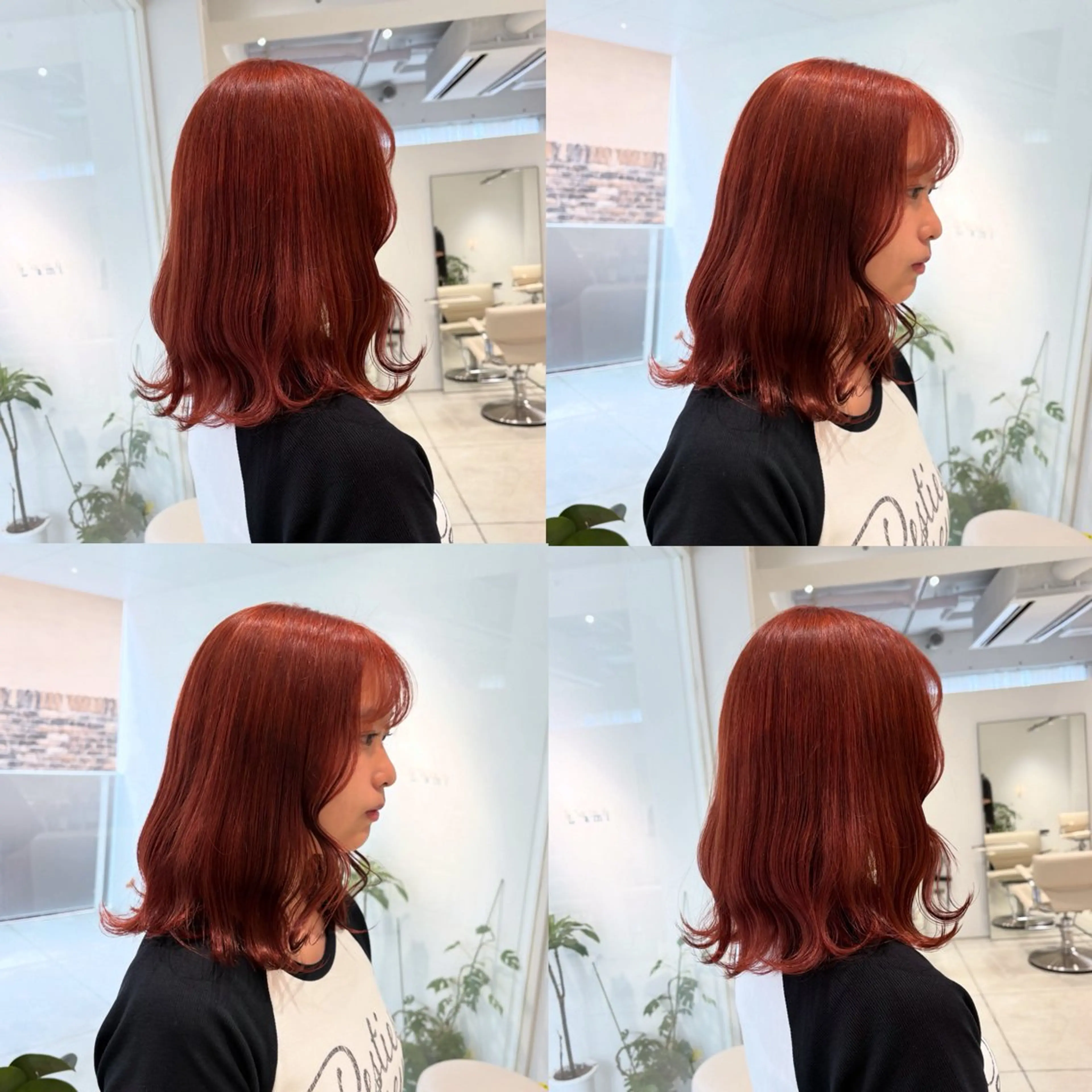 ミディアム カラー ブリーチ オレンジ ピンクカラー ヘアカラー トリートメント ヘッドスパ ヘアセット カジュアルを女っぽく 𝗮𝘆𝗮𝗰𝗼のヘアスタイル