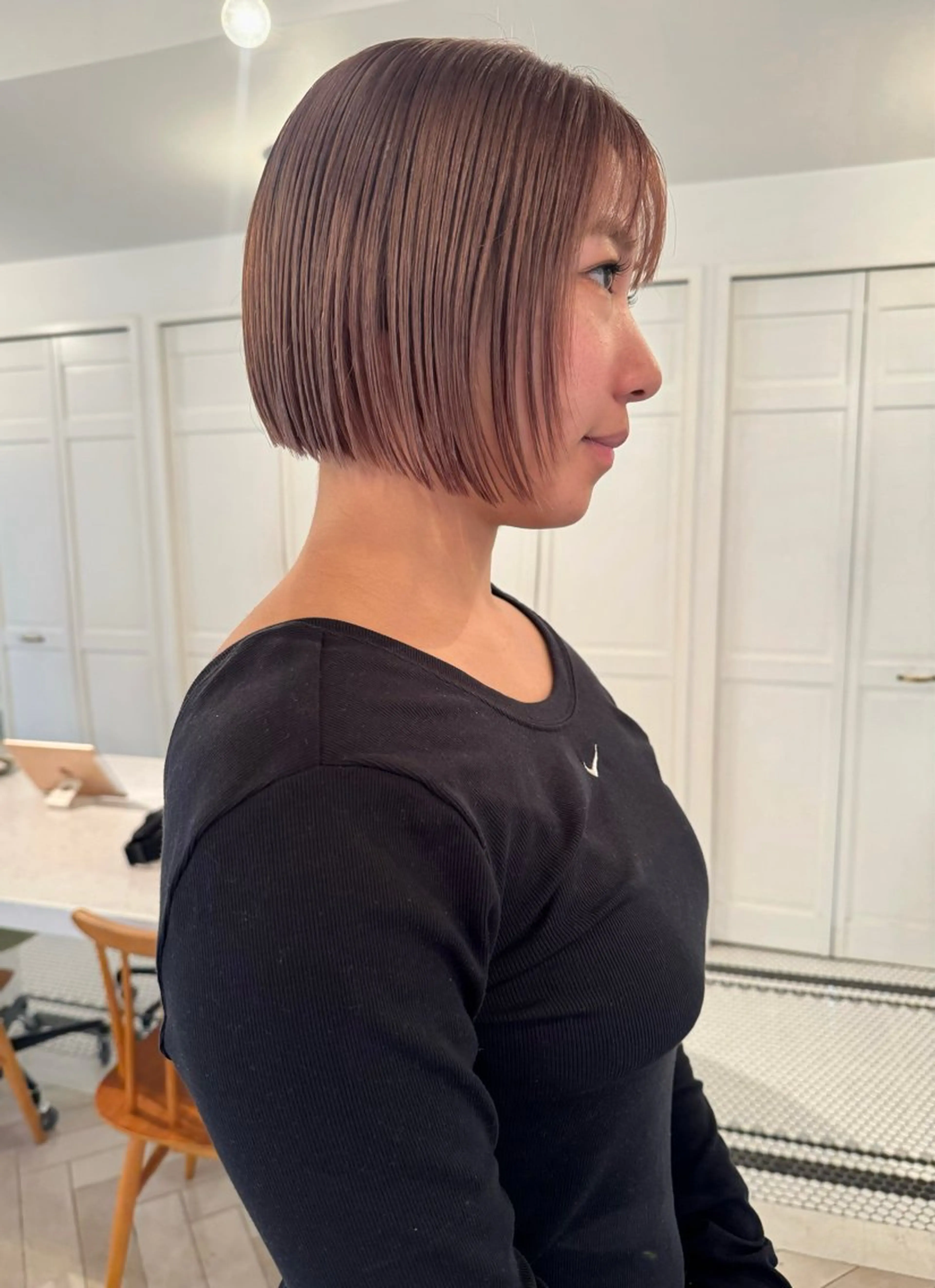 カラー ヘアカラー ブリーチカラー🎀 韓国風/寺門美優のヘアスタイル