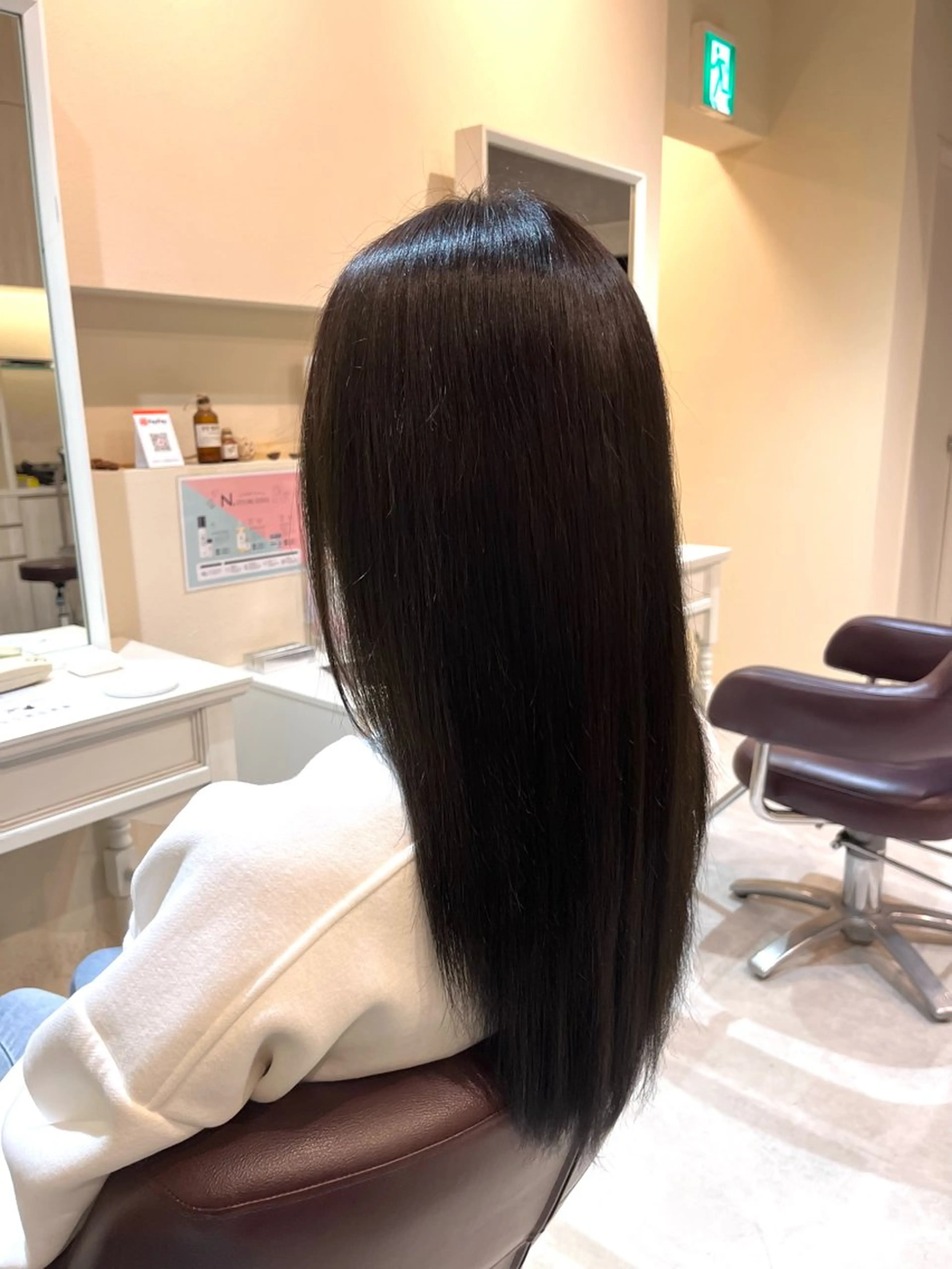 ロング 縮毛矯正 FIX hair所属・FIX店長/名駅/ 国際センター/パーマのヘアスタイル