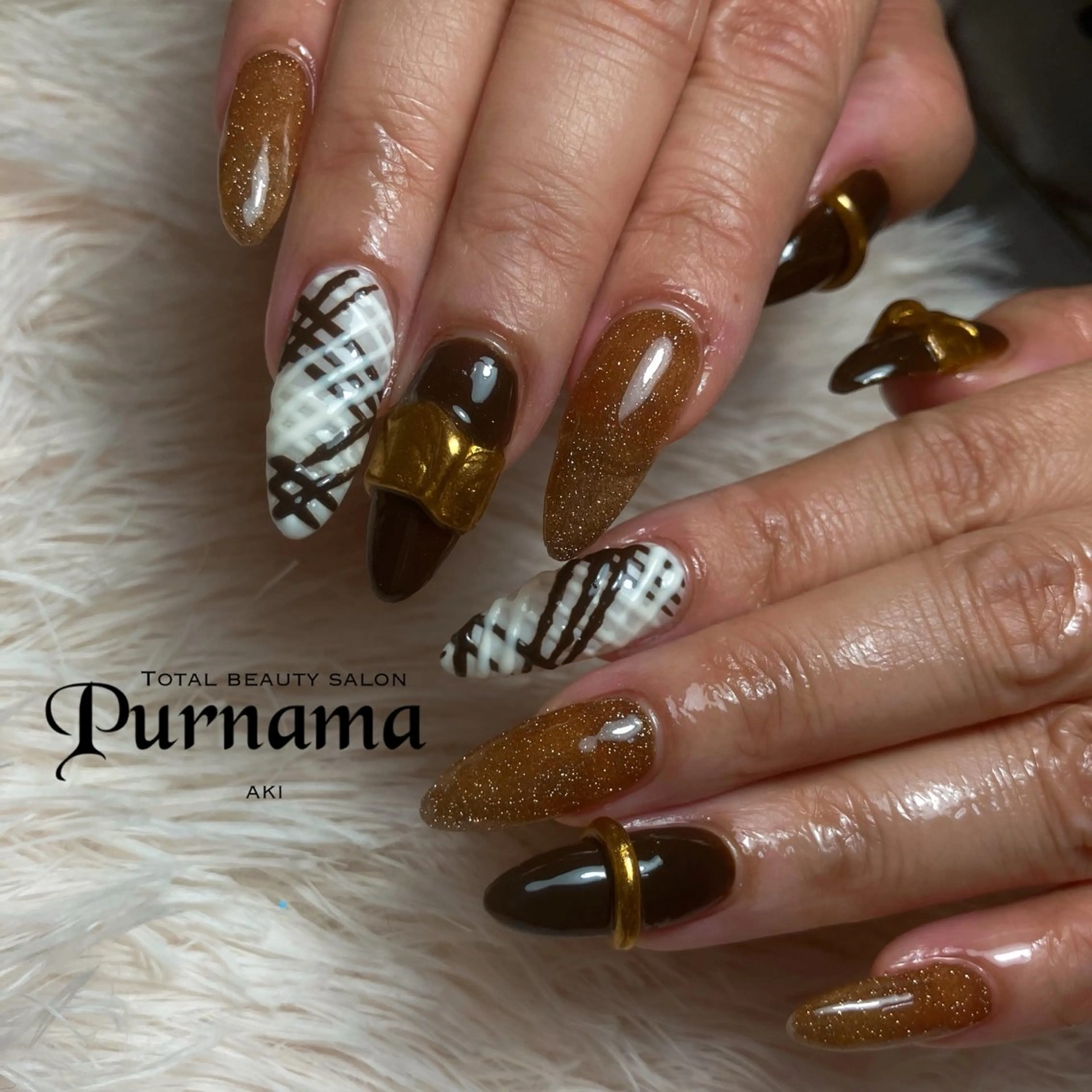 ネイル ハンドネイル Purnama あきのネイルデザイン