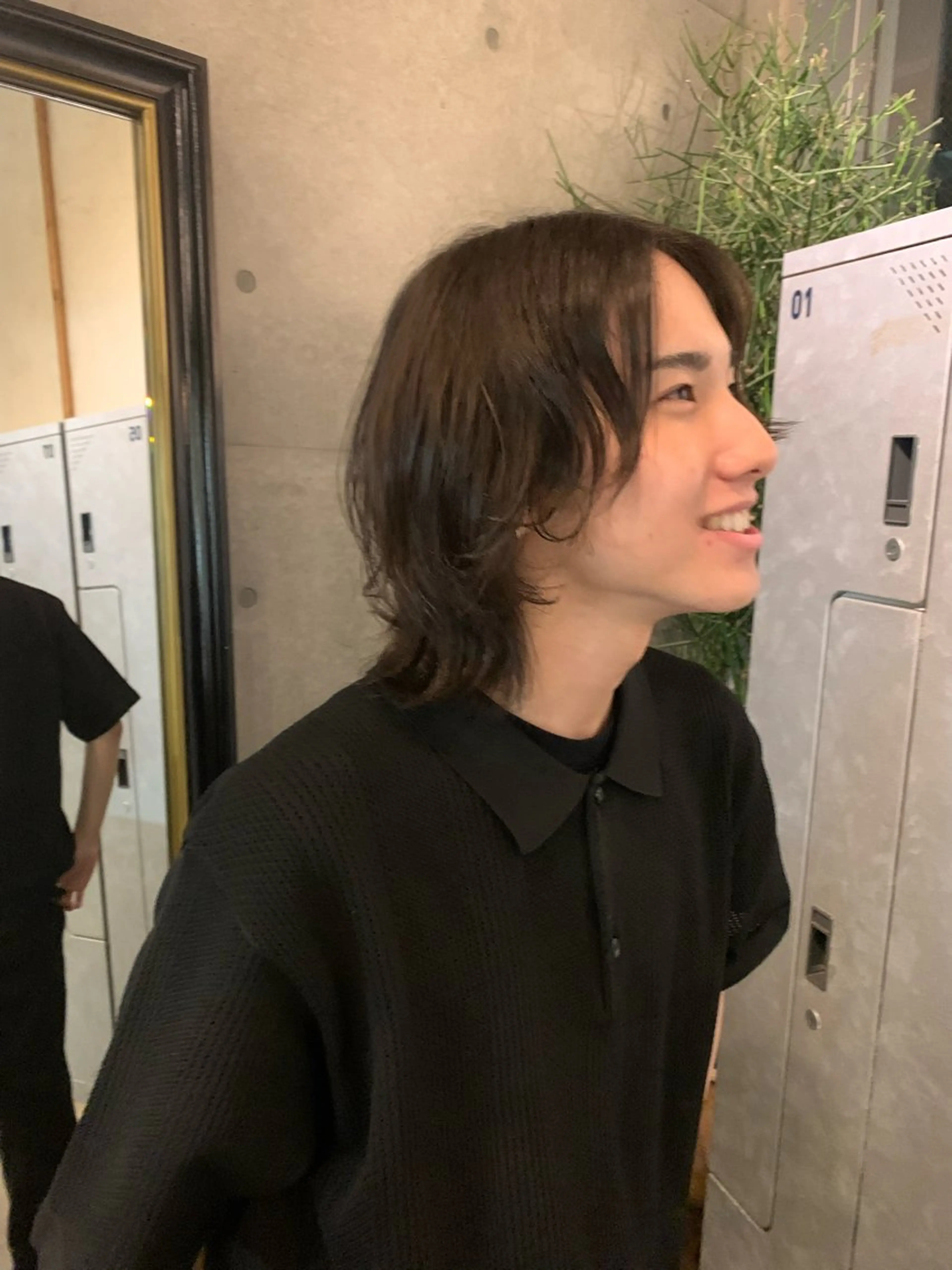 ミディアム メンズ 詩織/パーマ /代官山のヘアスタイル