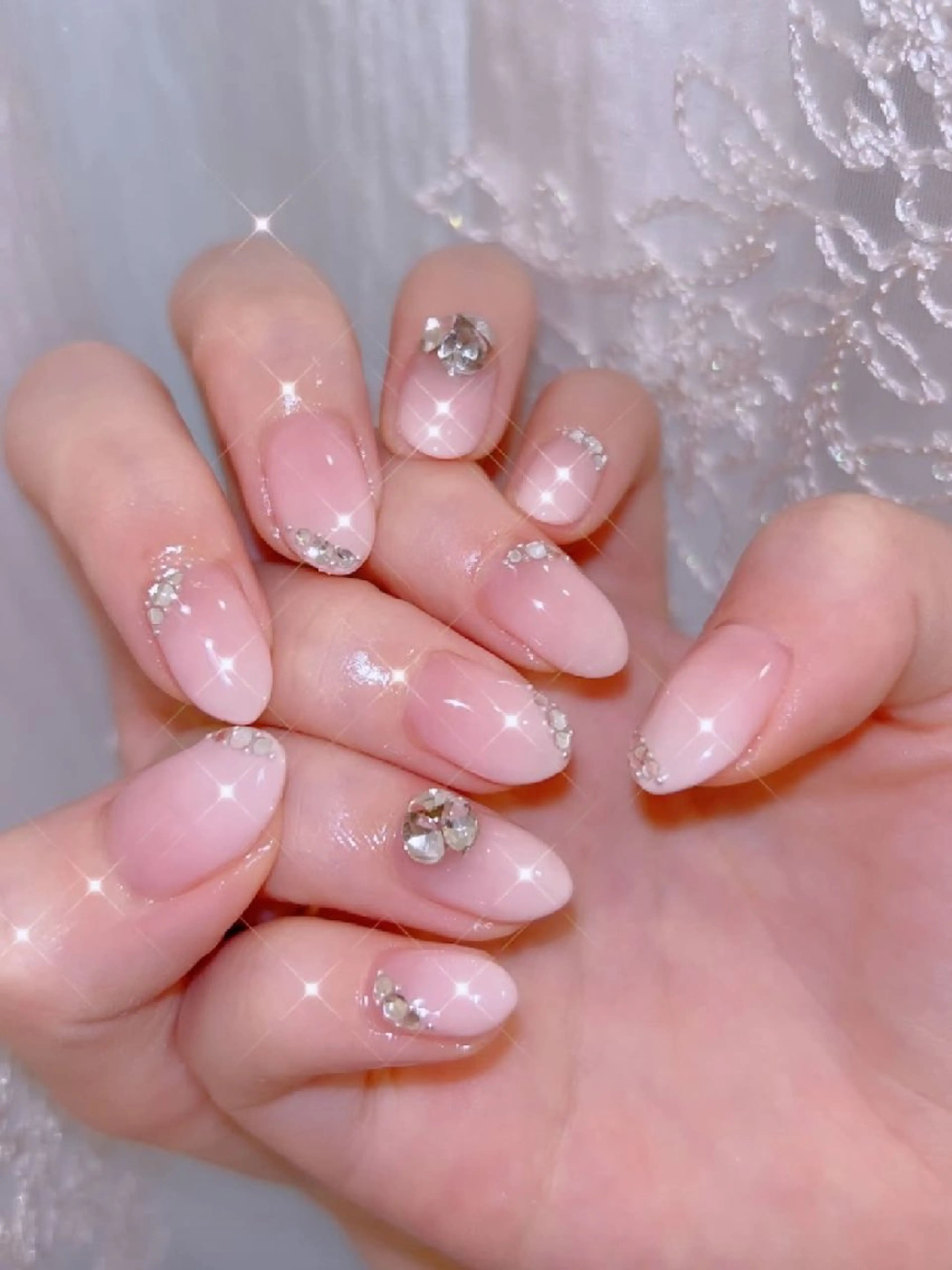 ネイル 長さ出し ジェルネイル 韓国ネイル マグネットネイル ニュアンスネイル ハンドネイル I LOVE ME NAIL.｡.:*♡のネイルデザイン