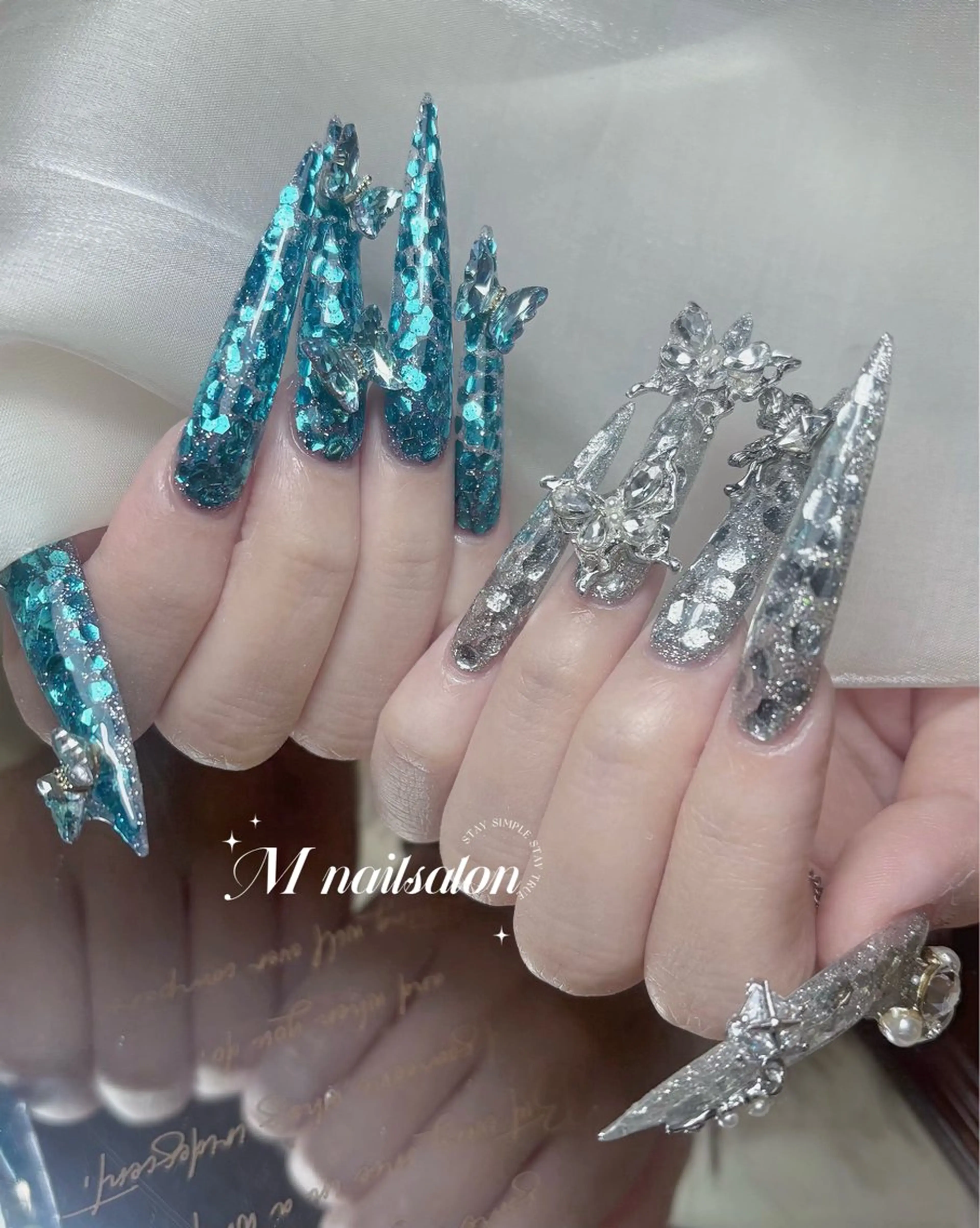 ネイル ハンドネイル M🌷nail 長さだし専門店のネイルデザイン