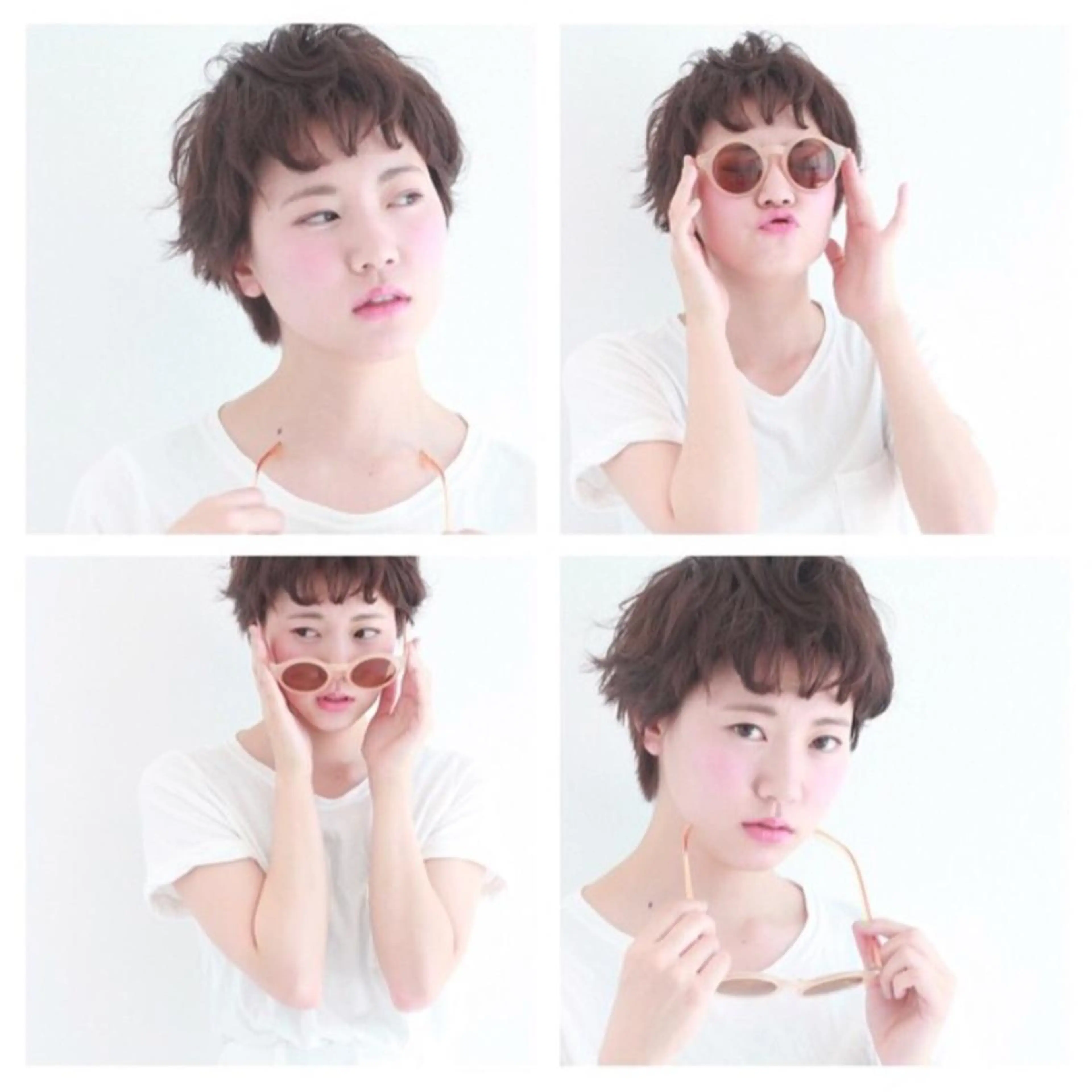 ショート パーマ ショートヘア カット 高木 麻知子のヘアスタイル