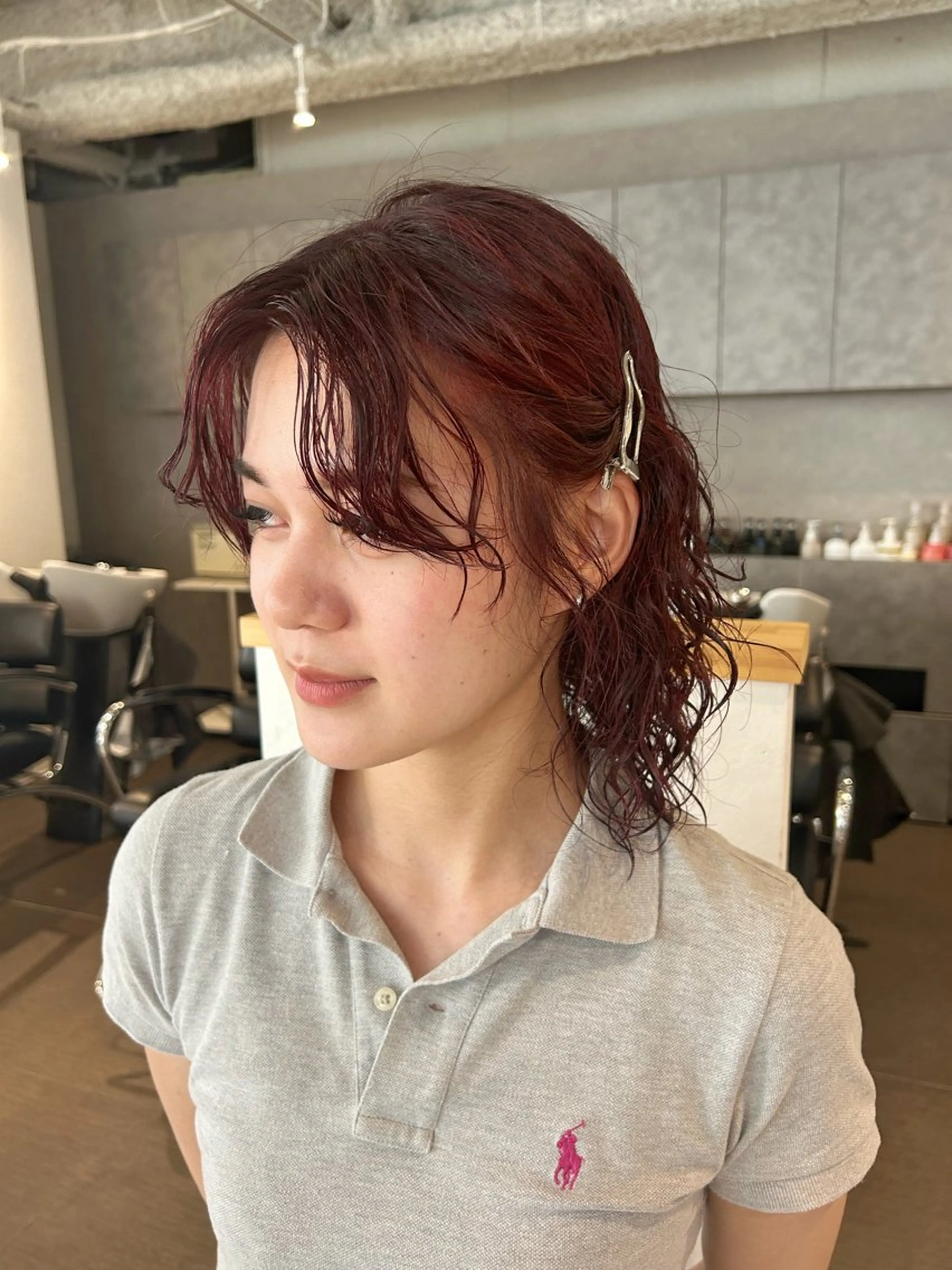 ロング ヘアカラー hinano ヒナノのヘアスタイル