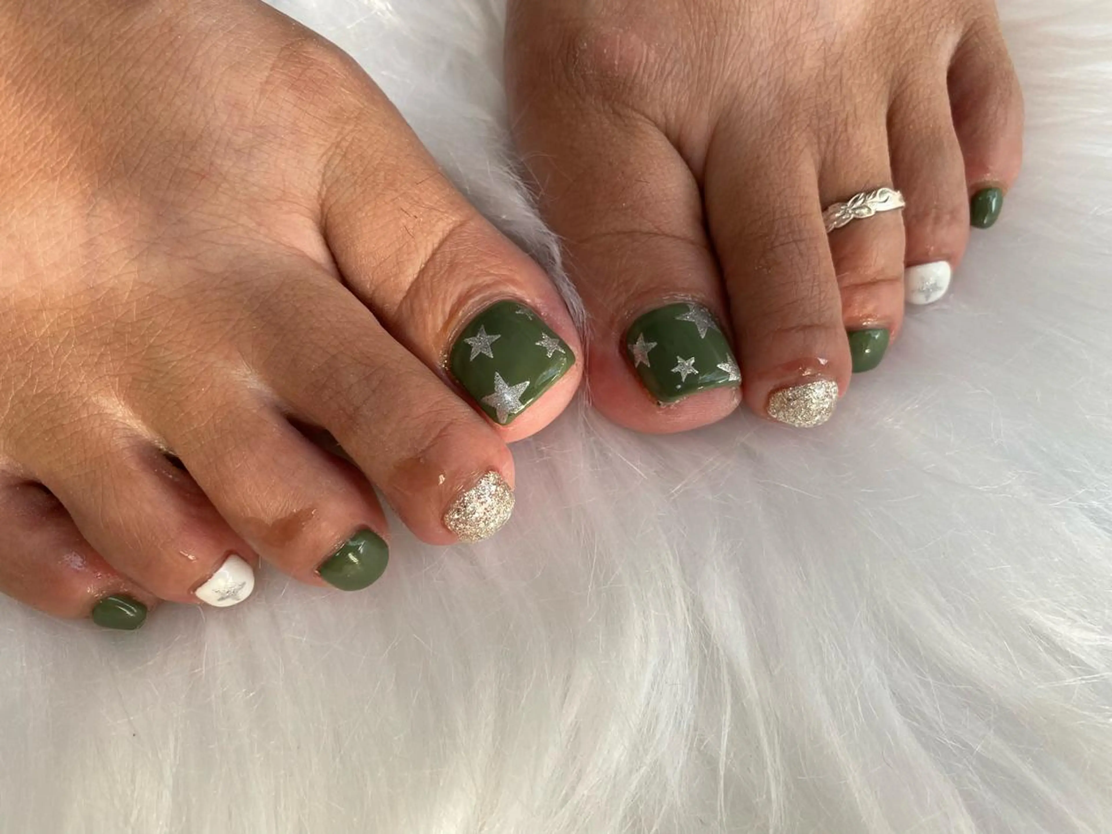 ネイル フットネイル Mana‪ ‪·͜· ❤︎‬のネイルデザイン