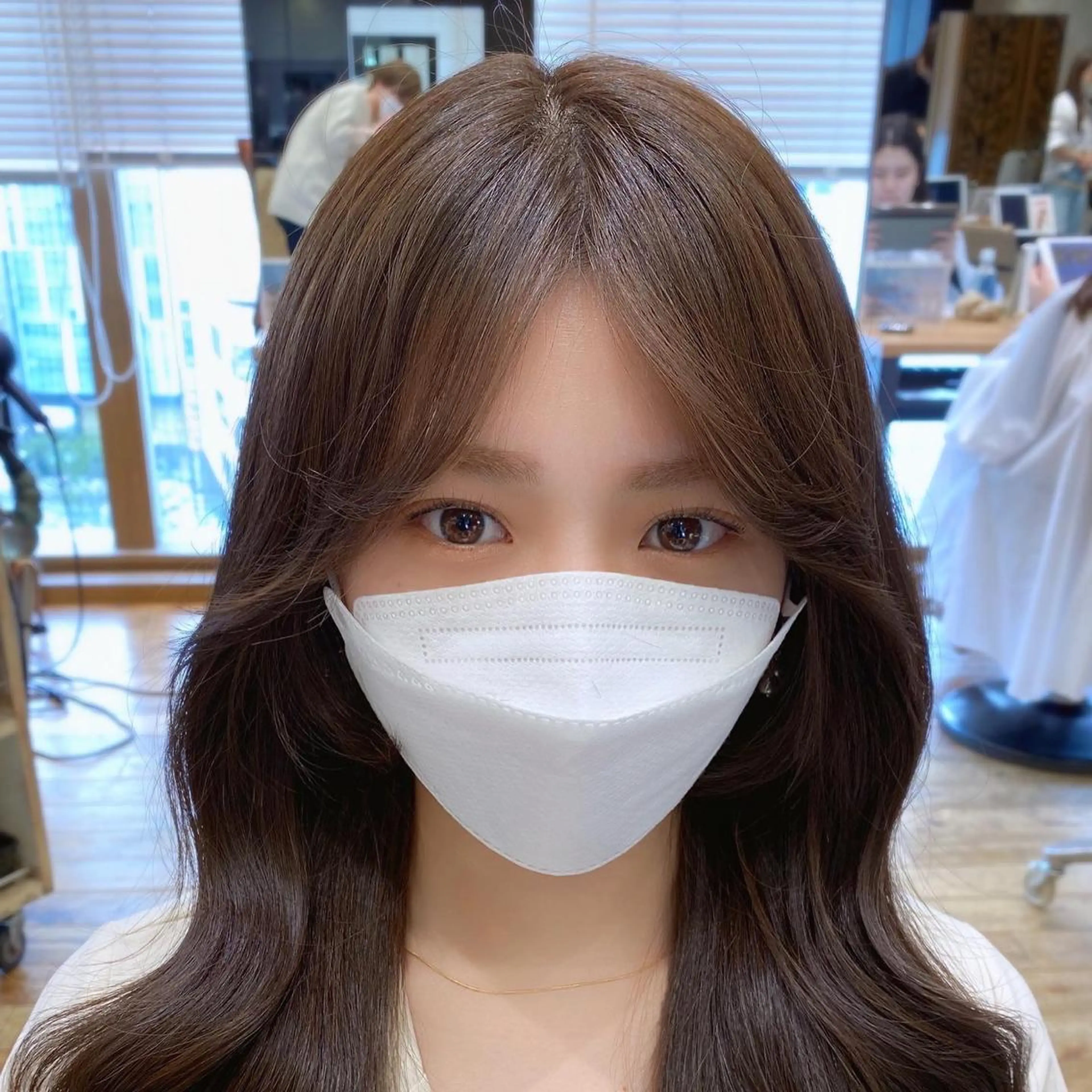 ロング カラー 顔まわりカット🌟 くびれヘア/寺門遥輝のヘアスタイル