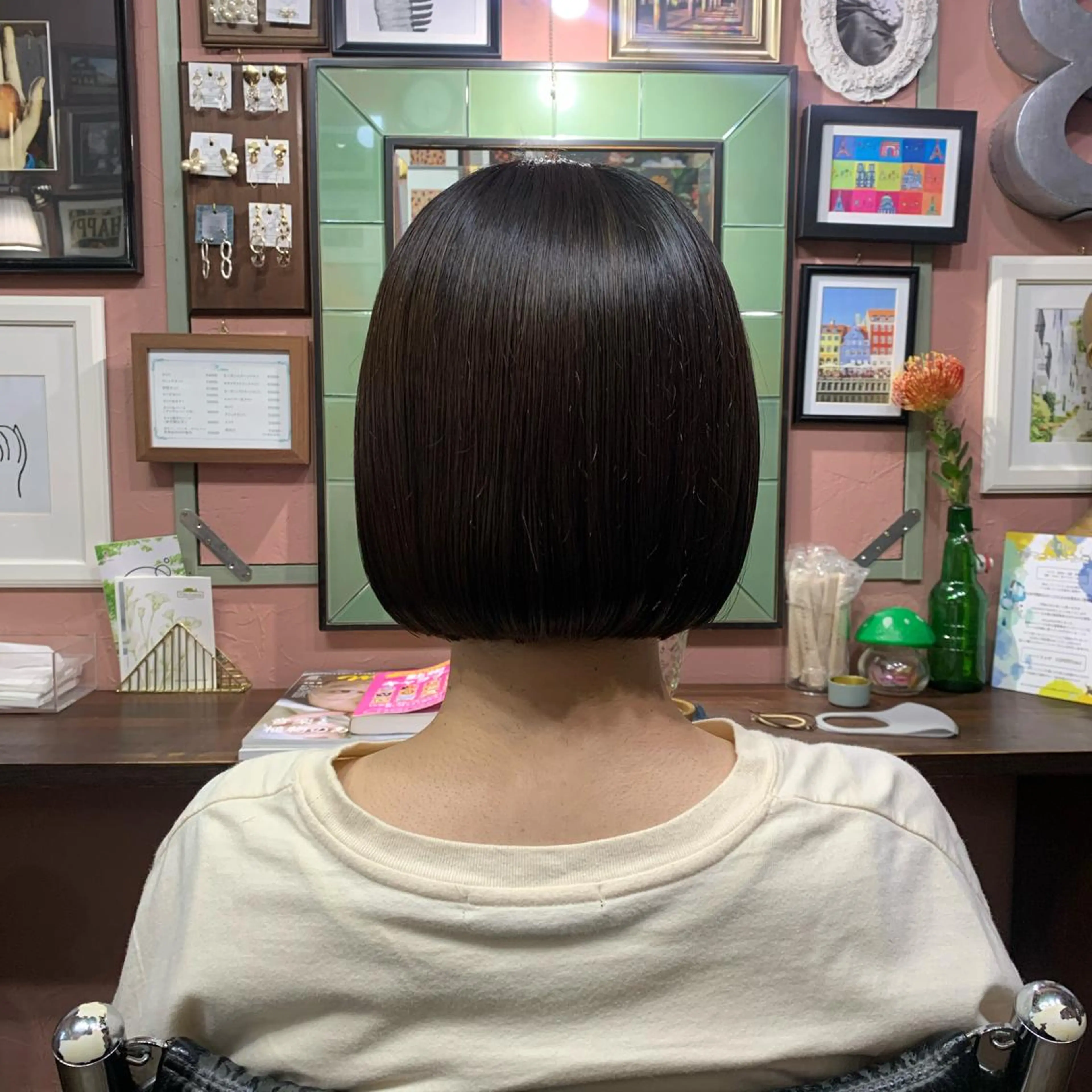 ショート ボブ カット トリートメント chouette/ 根本優希のヘアスタイル