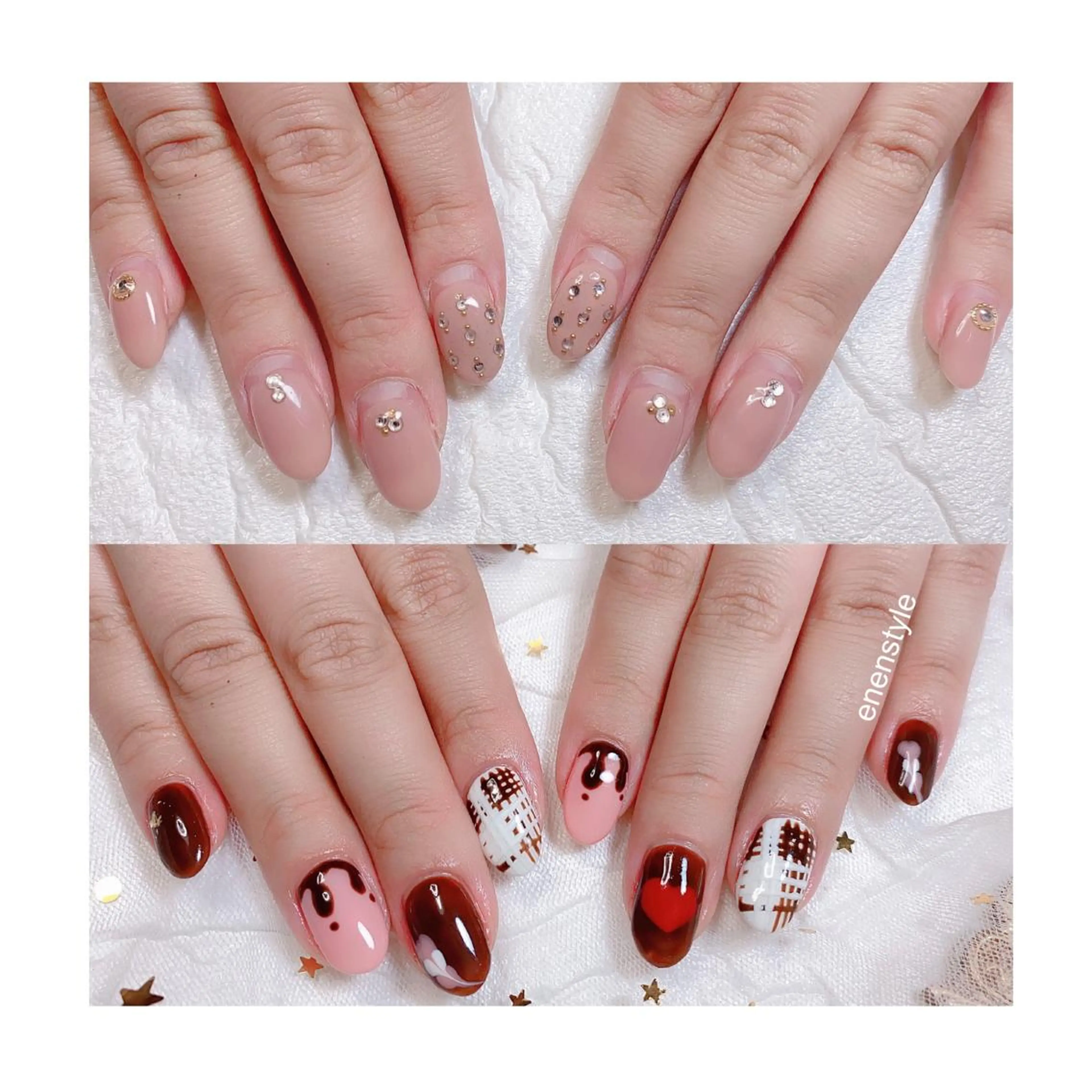 ショート ネイル ジェルネイル ニュアンスネイル オフィスネイル ワンカラーネイル パラジェル 👑enen style👑のネイルデザイン