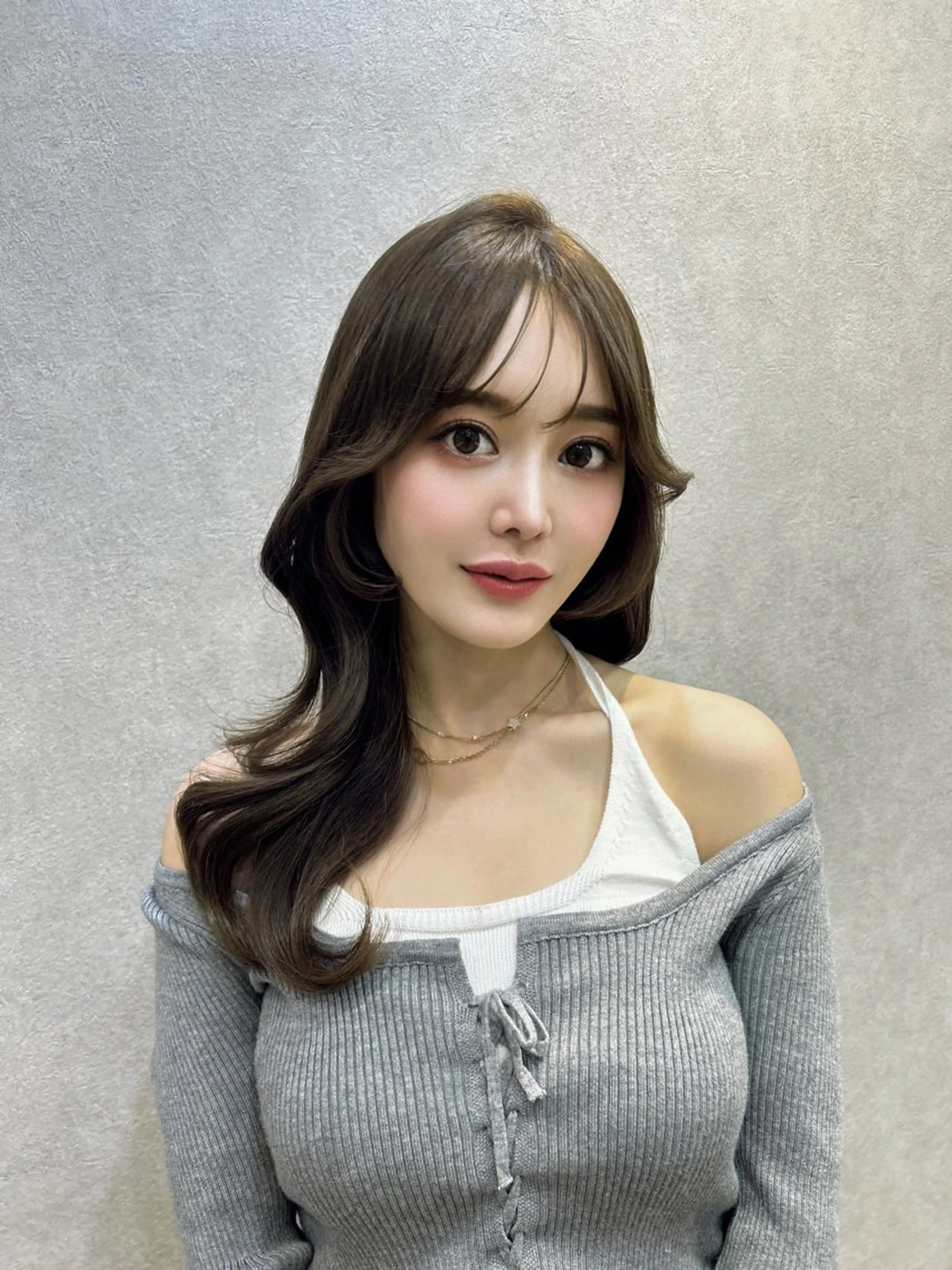 ロング カラー ヘアアレンジ 韓国風ヘア ワンホンヘア SALOWIN銀座一丁目suite店所属・🩷韓国ヘア/ヨシン モリ🩷Maikaのヘアスタイル