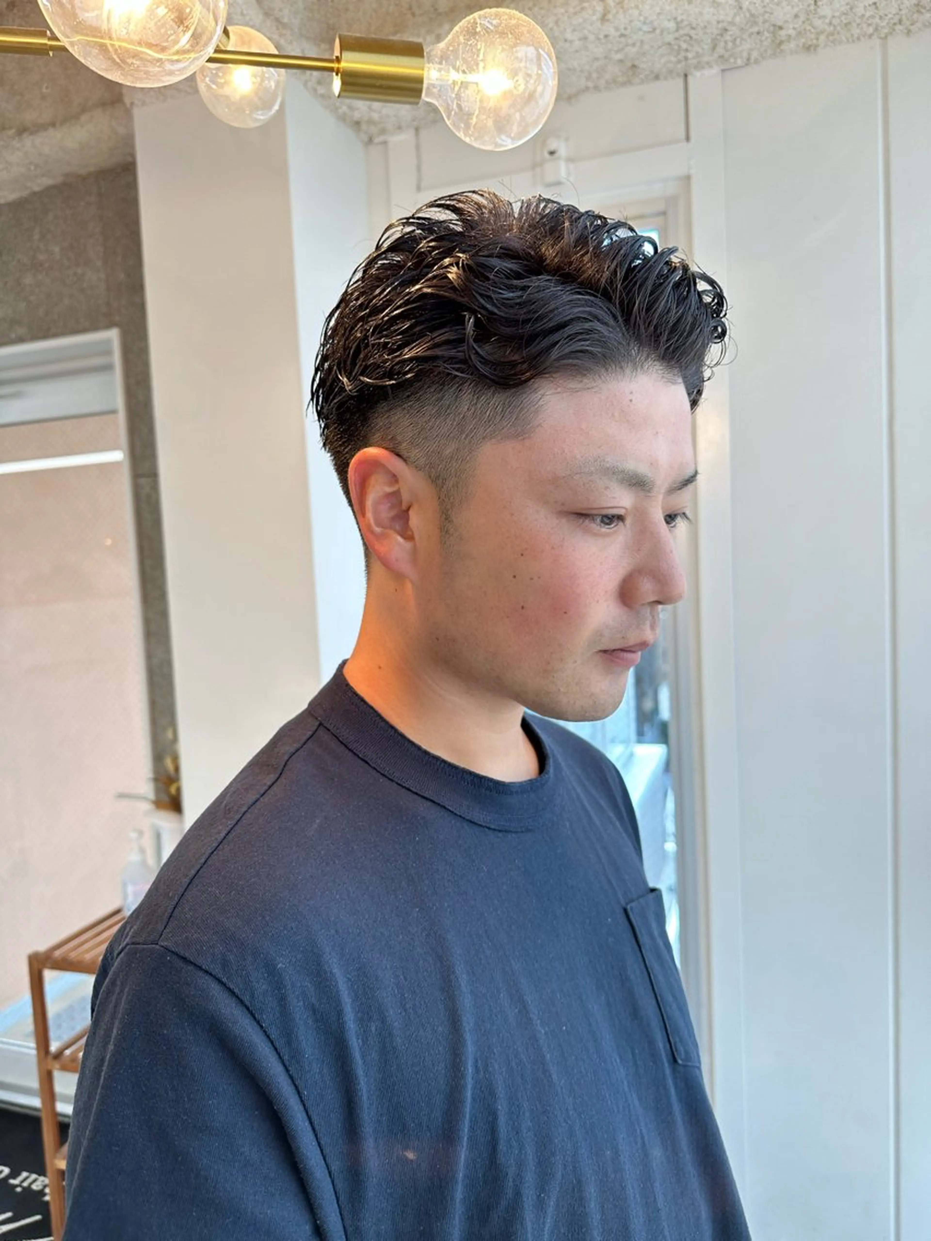 パーマ メンズ カット パーマ 八谷 将平のヘアスタイル