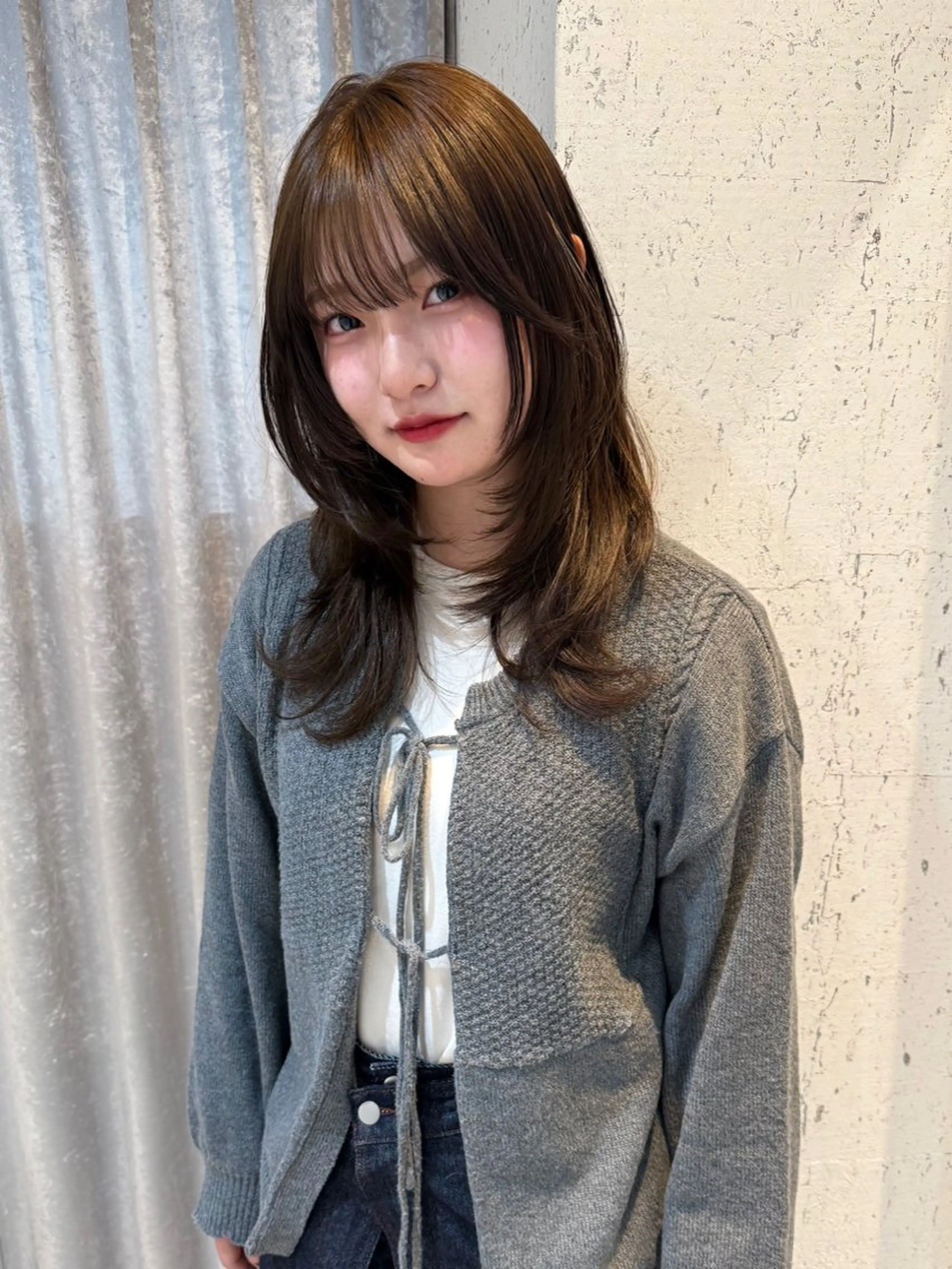 ミディアム カラー カット ヘアカラー トリートメント mai / linoah˚✧のヘアスタイル