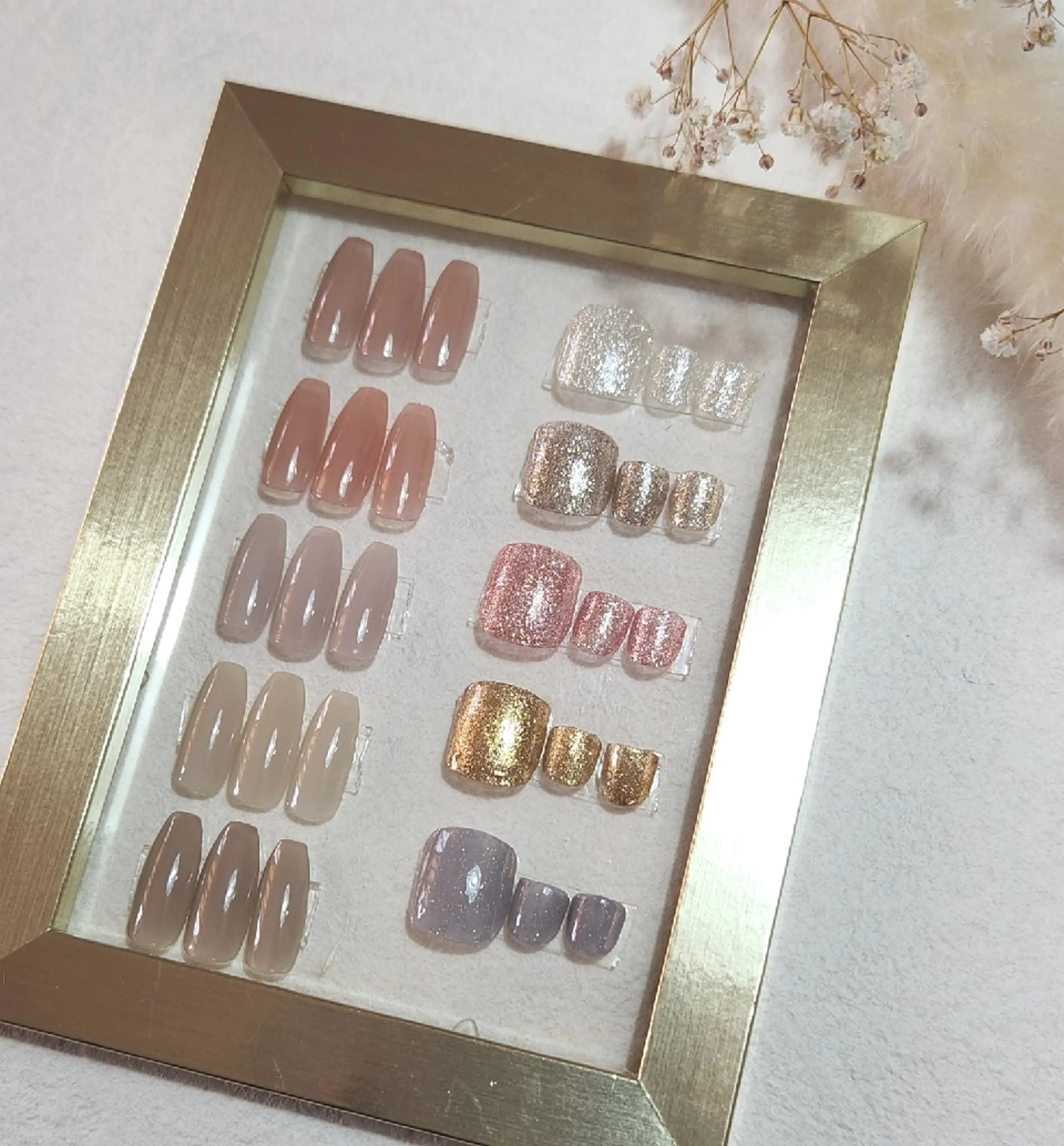 ネイル フットネイル キラキラネイル ラメ(グリッター) オフィスネイル ワンカラーネイル   BENNIEのネイルデザイン