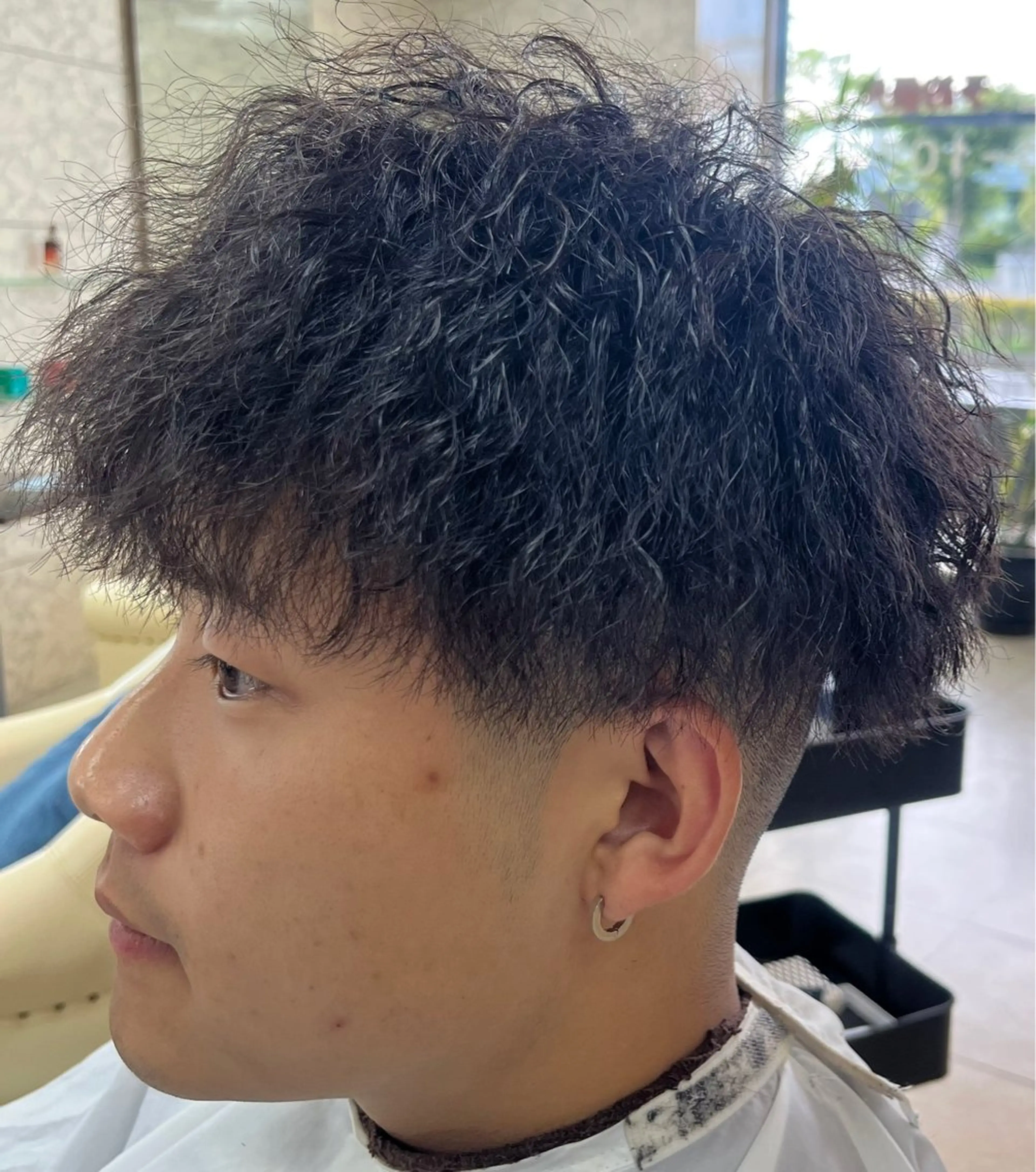 ミディアム パーマ メンズ パーマ 熊谷 拓海のヘアスタイル