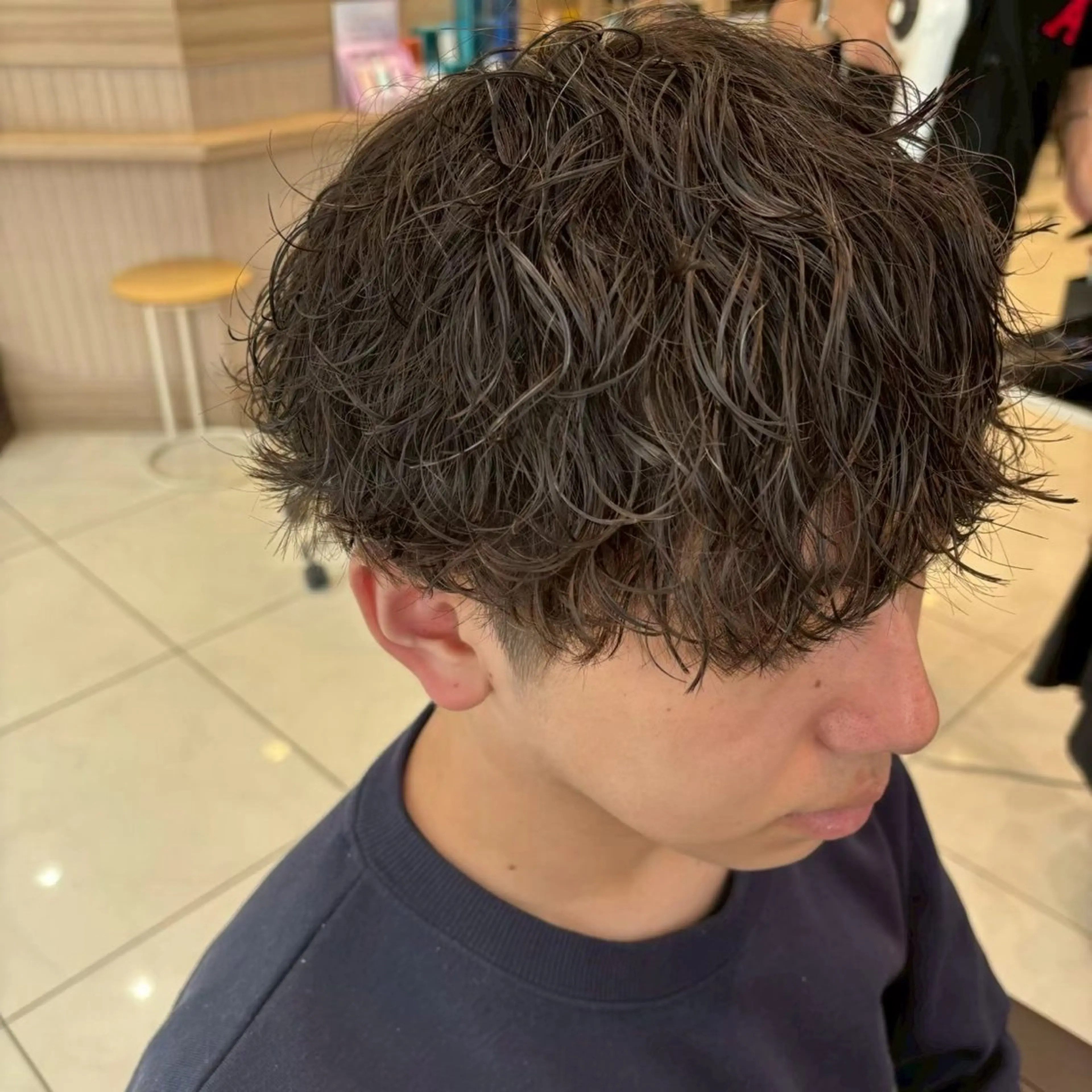 パーマ メンズ カット パーマ 岡野 未夢のヘアスタイル