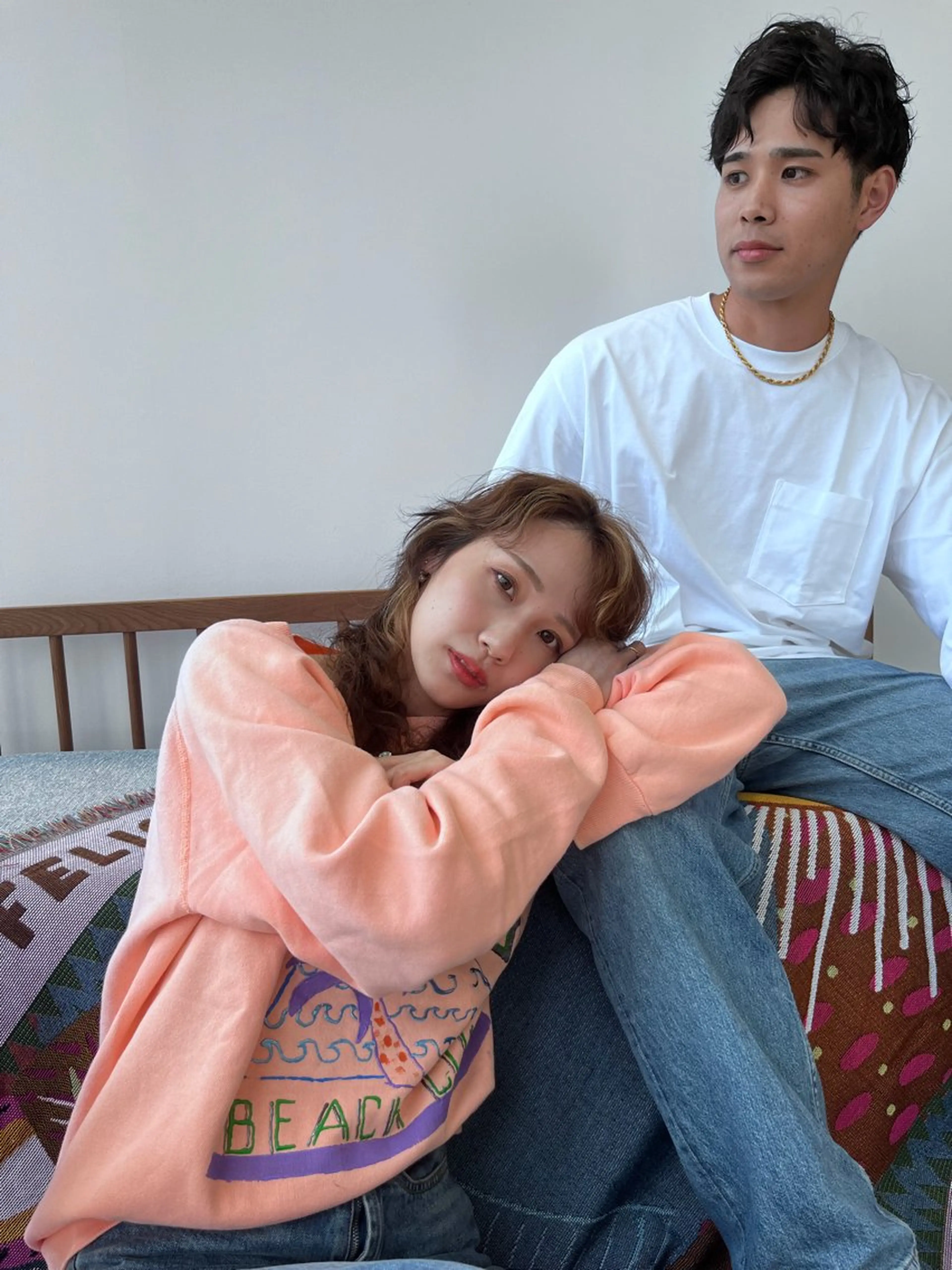 ロング ボブ 顔まわりレイヤー 顔周りカット 外国人風カラー レイヤーカット cana カナ/レイヤーカットのヘアスタイル