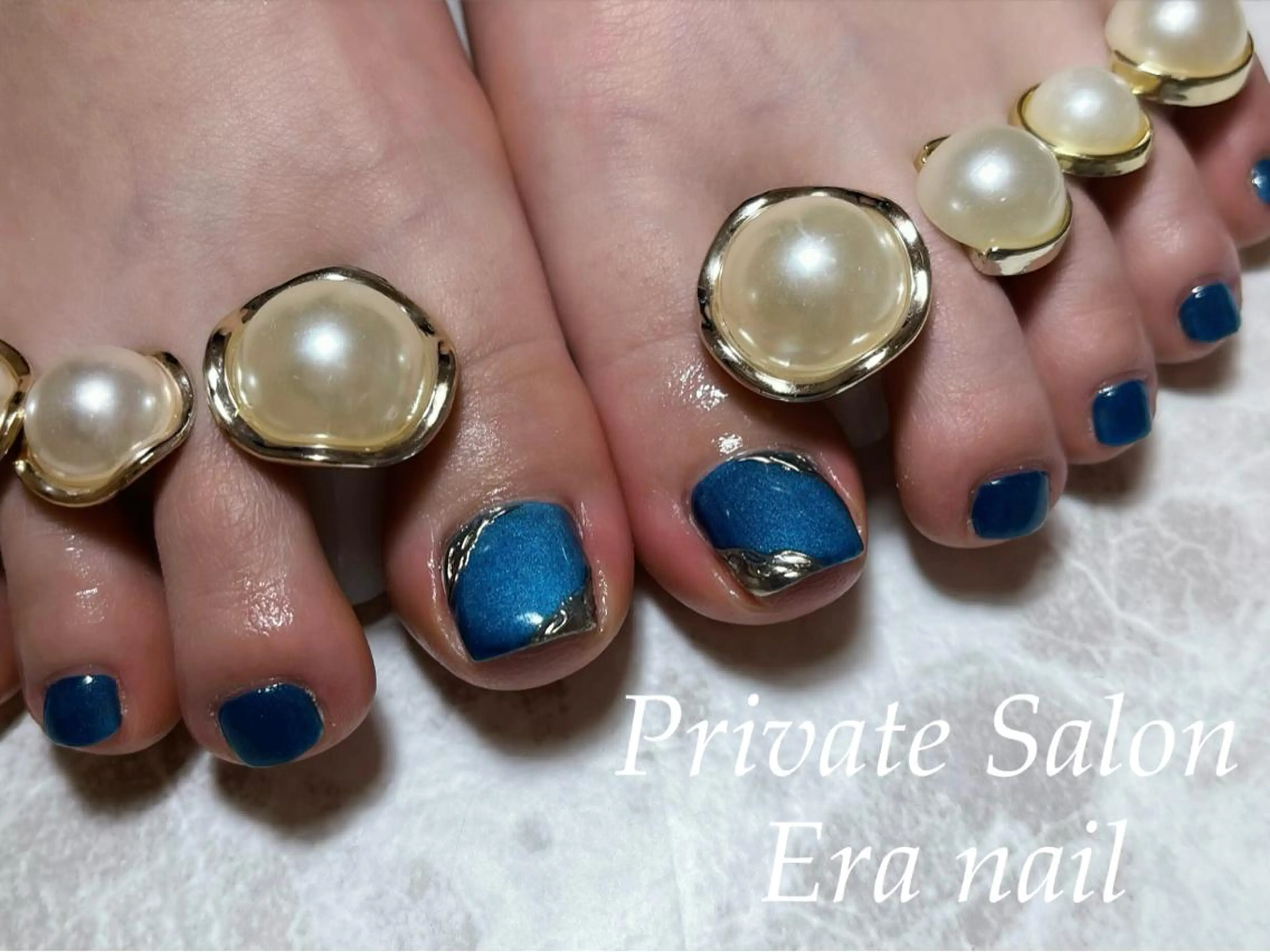 ネイル フットネイル マグネットネイル ミラーネイル ワンカラーネイル Era nailのネイルデザイン