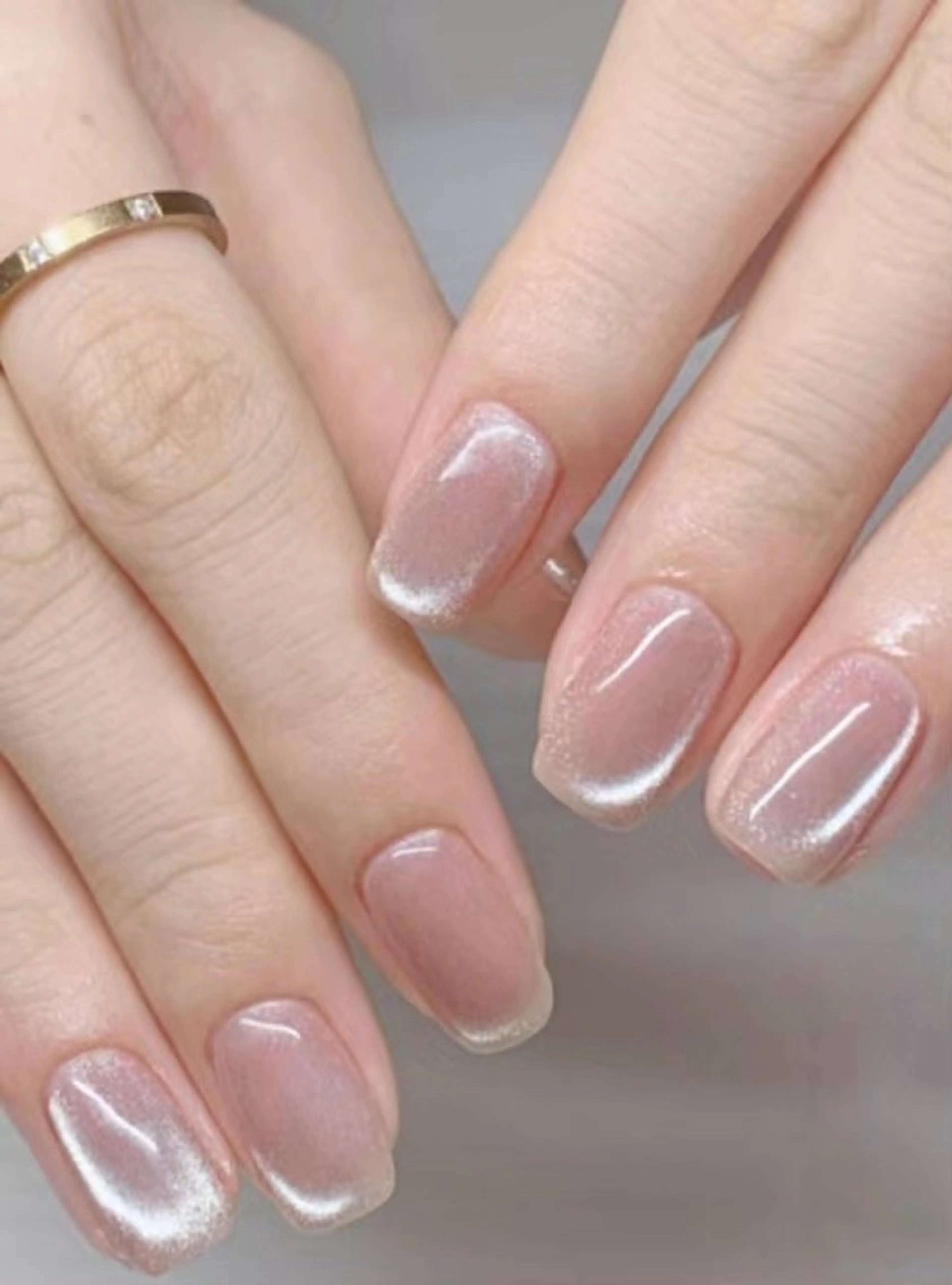 ネイル ハンドネイル Kaka_ パラジェル、長さだしのネイルデザイン