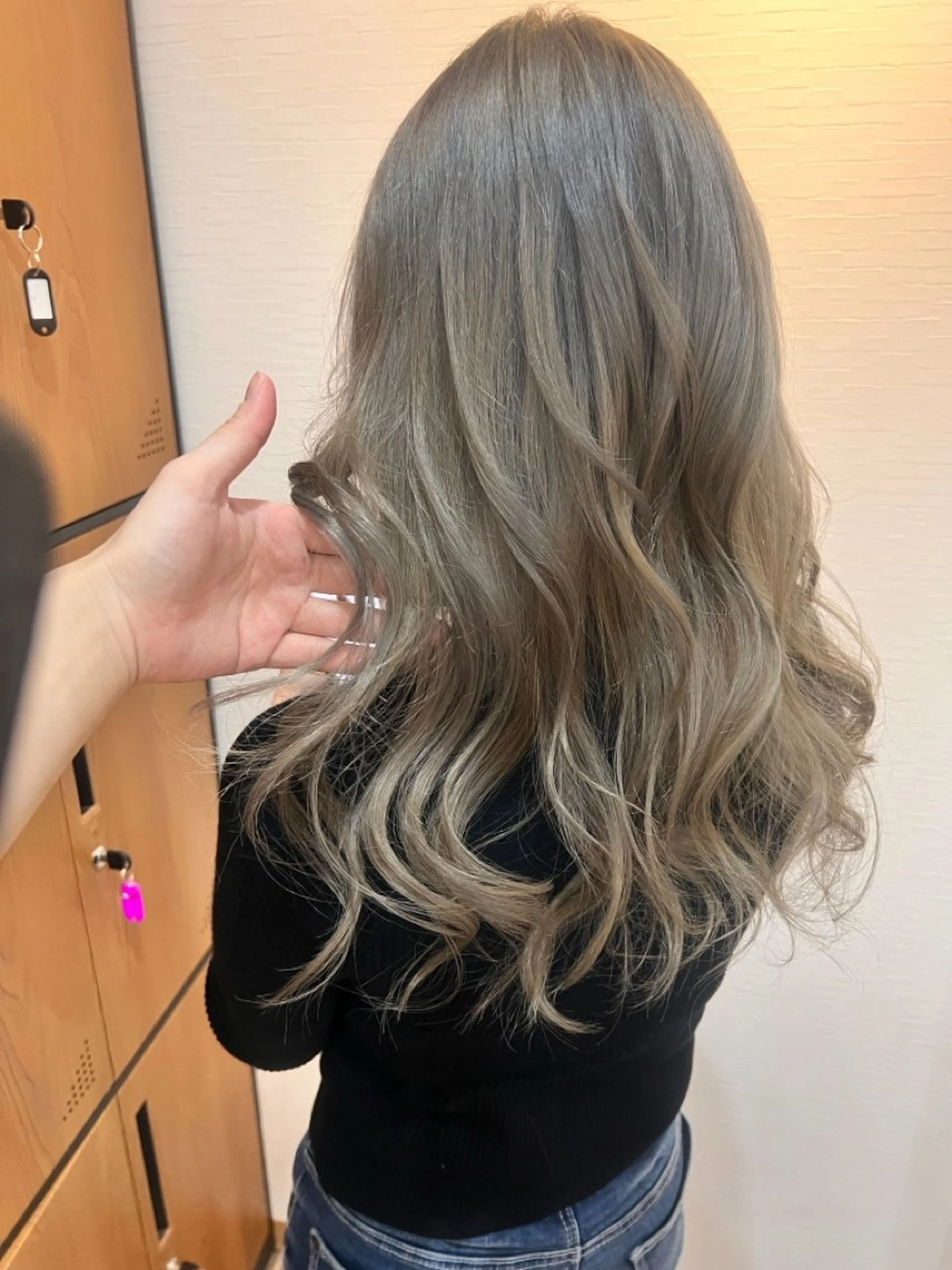 セミロング カラー ヘアカラー&縮毛矯正 STAR☆RIVERのヘアスタイル