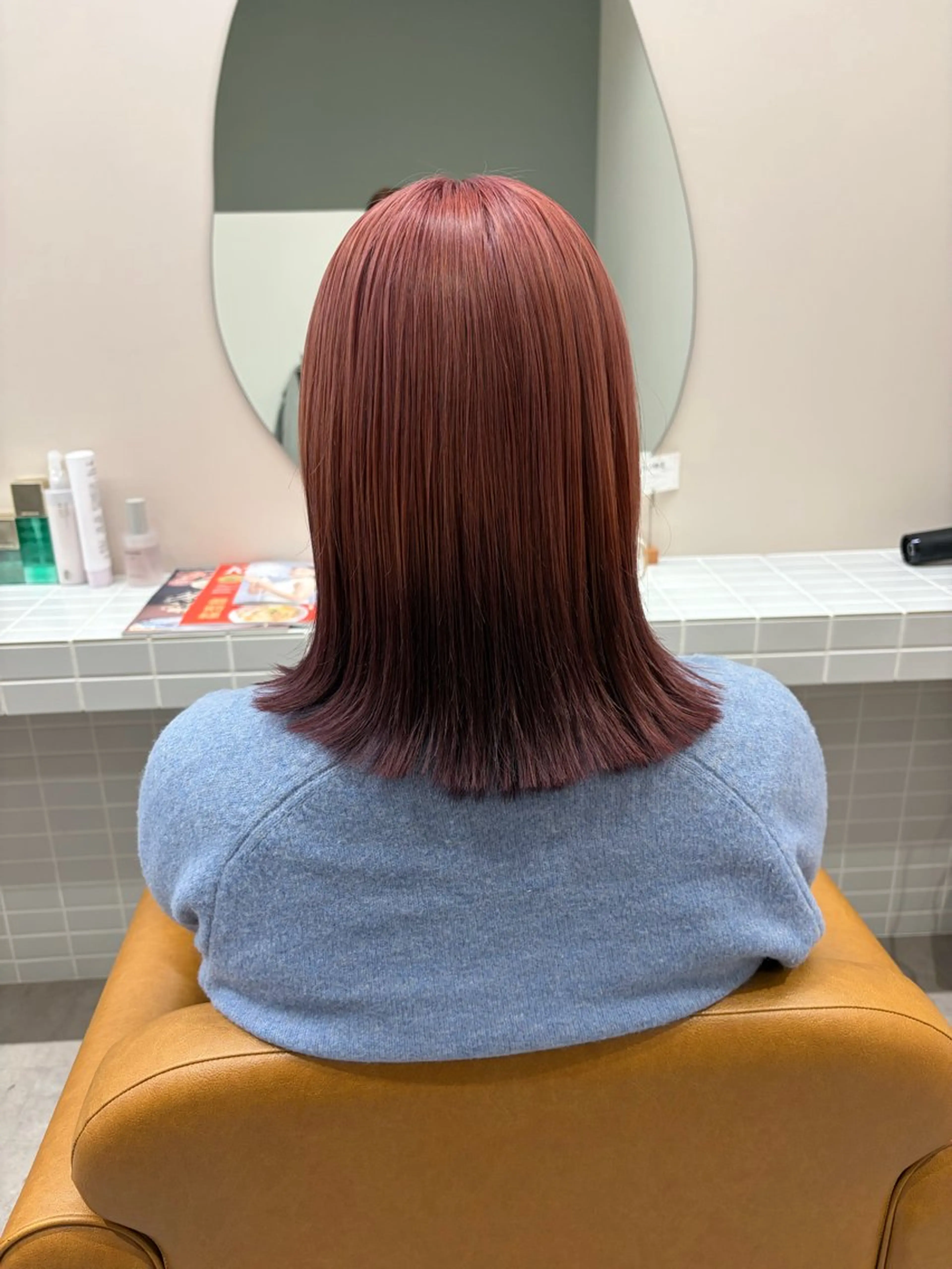 ミディアム カット ヘアカラー トリートメント ａｉｋａ🐩 /艶カラー/レイヤーのヘアスタイル