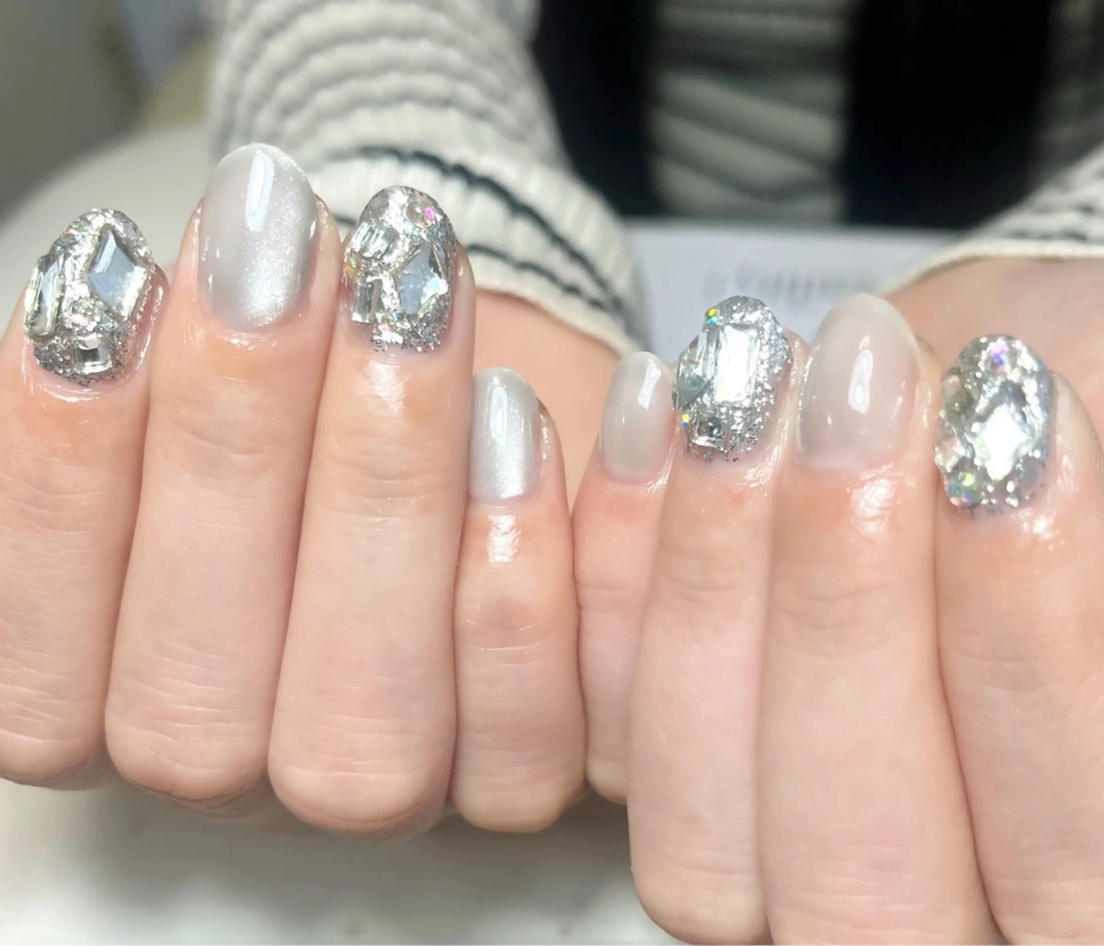 ネイル 冬ネイル ハンドネイル 島田 亜紀のネイルデザイン