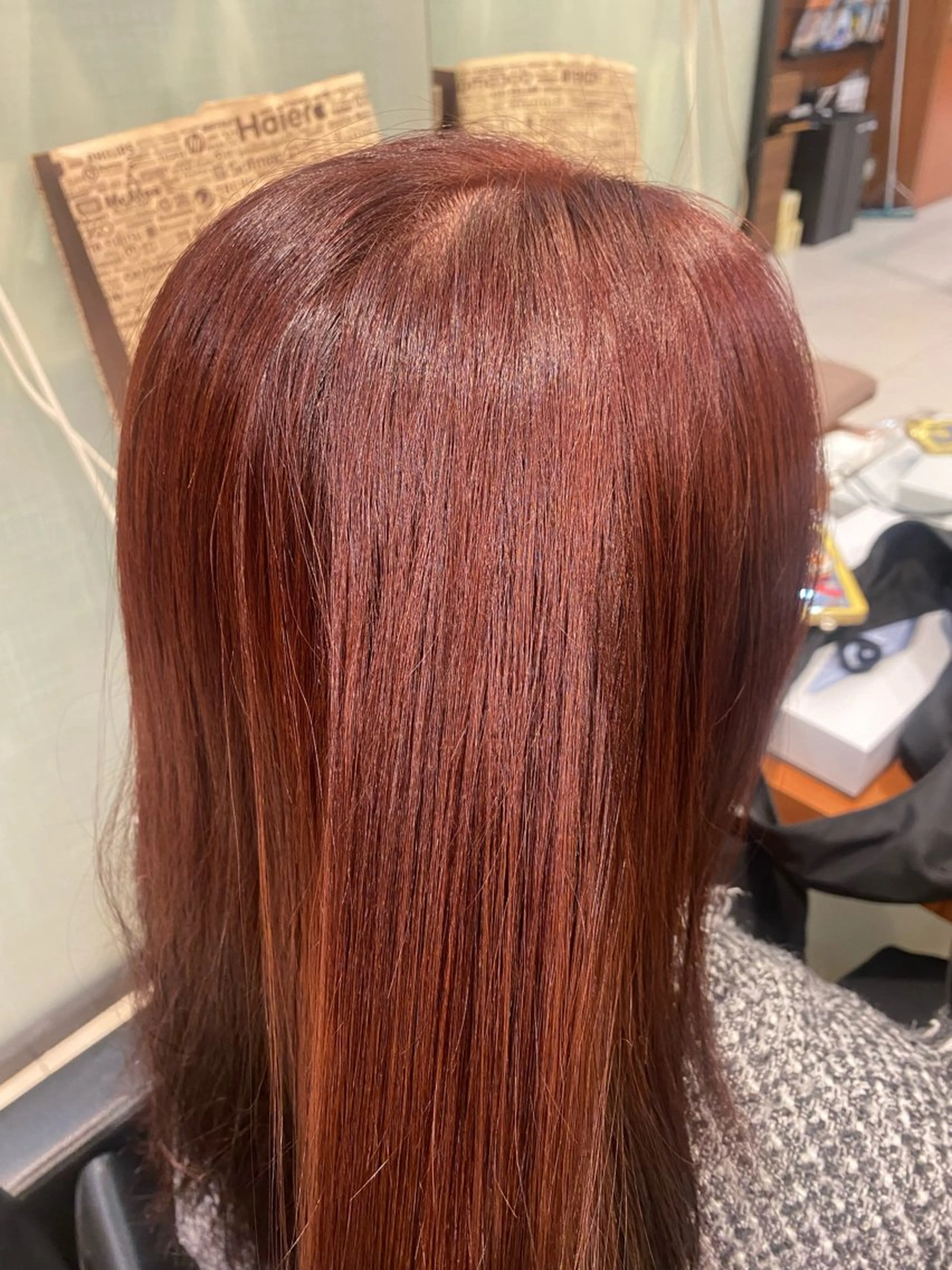 ミディアム カラー ブリーチ ブリーチなしカラー たき えりかのヘアスタイル