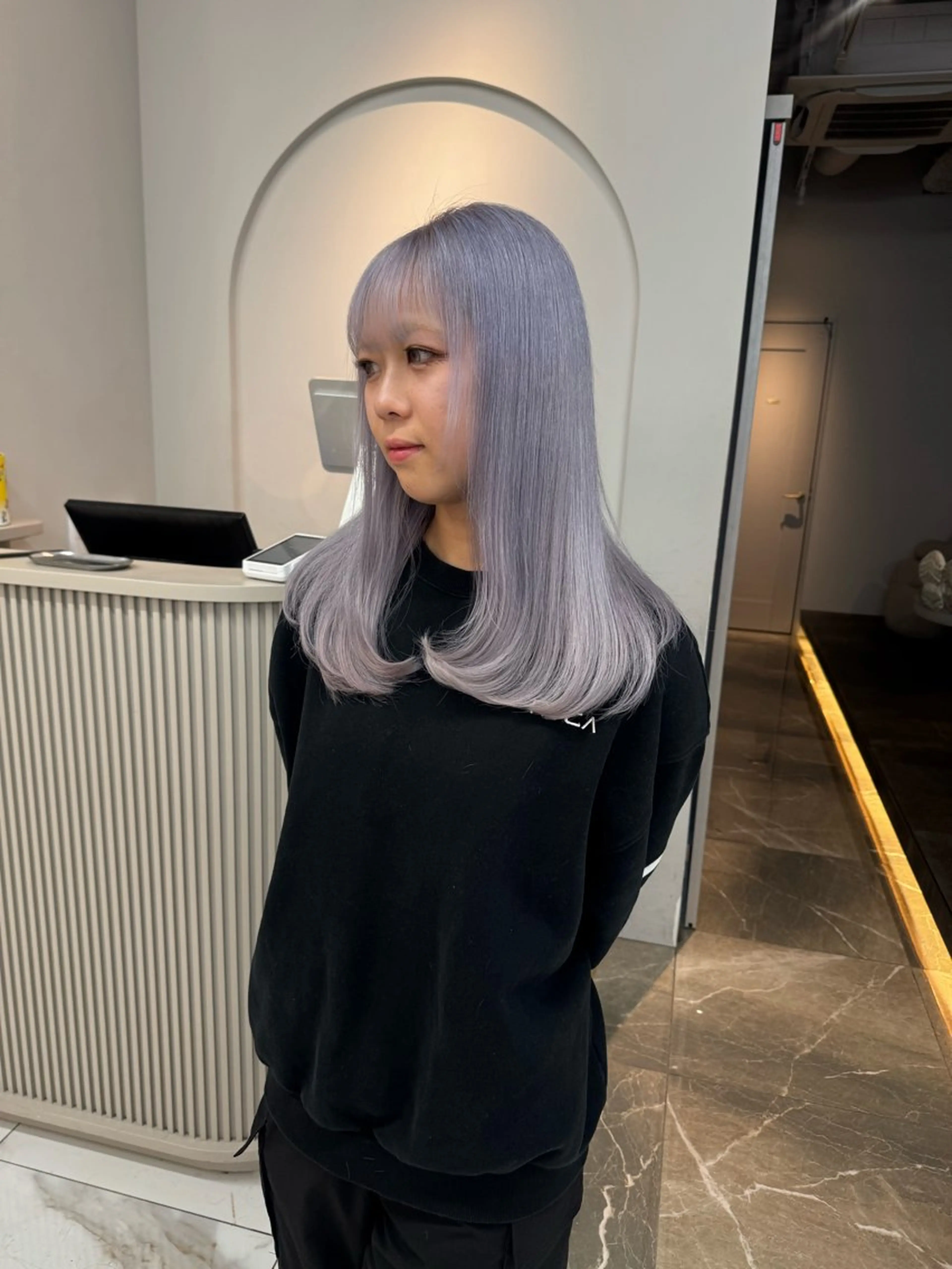 セミロング カラー ヘアカラー ヘアセット kiti Sakae所属・栄美容師/kiti /ボブ/ケントのヘアスタイル