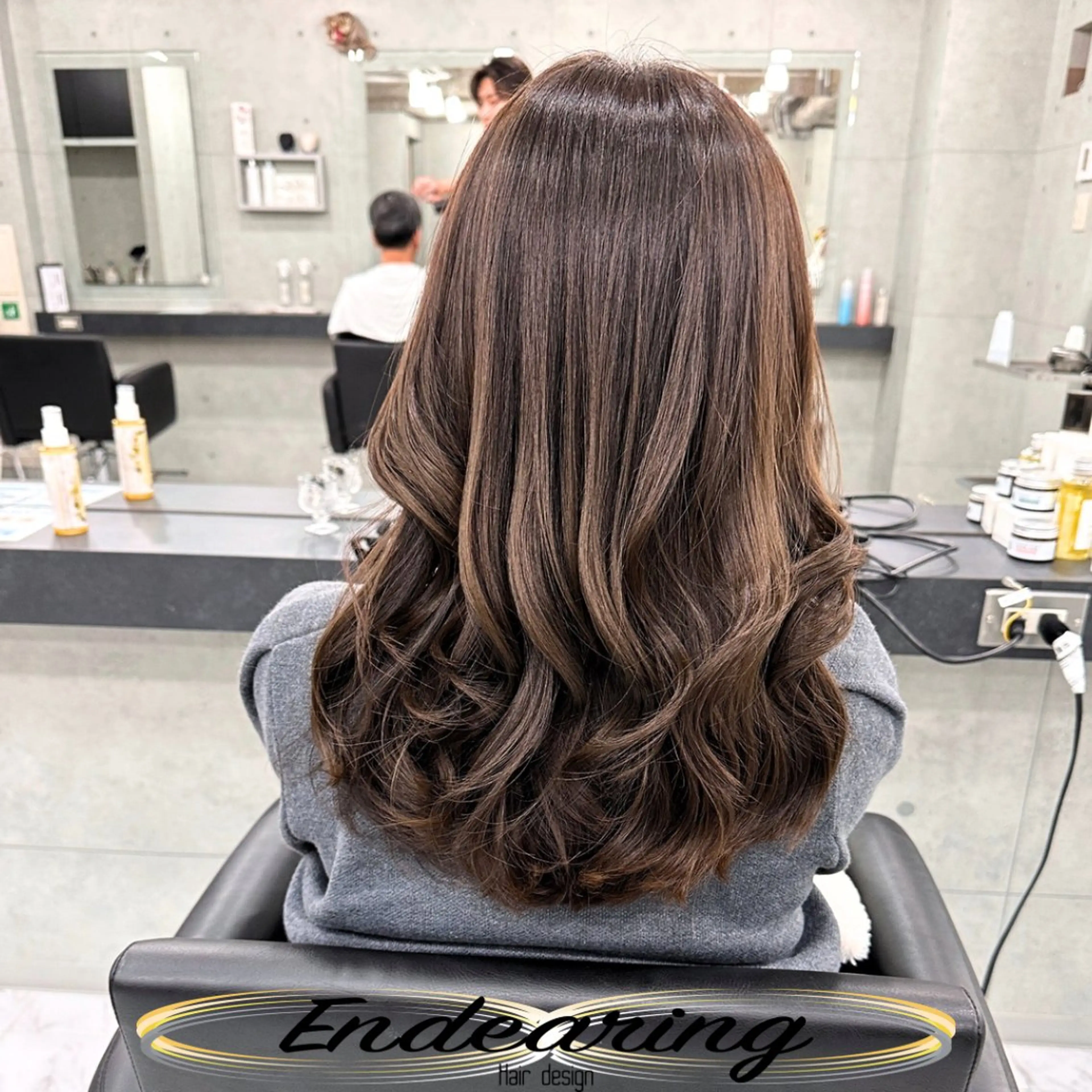 カラー アッシュ ベージュカラー 透明感カラー カット ヘアカラー Endearing 銀座/レイヤーカットのヘアスタイル