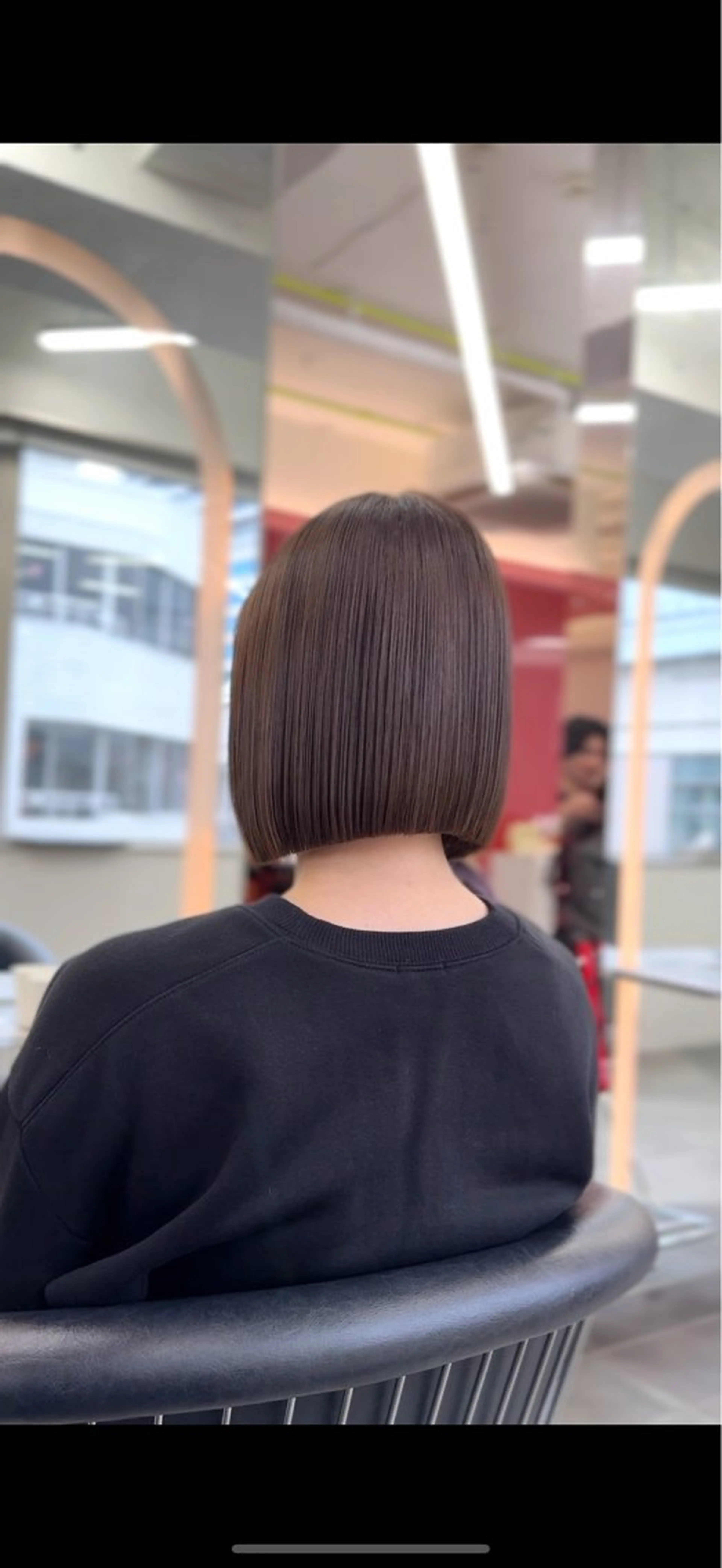 ミディアム カラー 山崎/ボブ縮毛矯正 レイヤー髪質改善のヘアスタイル