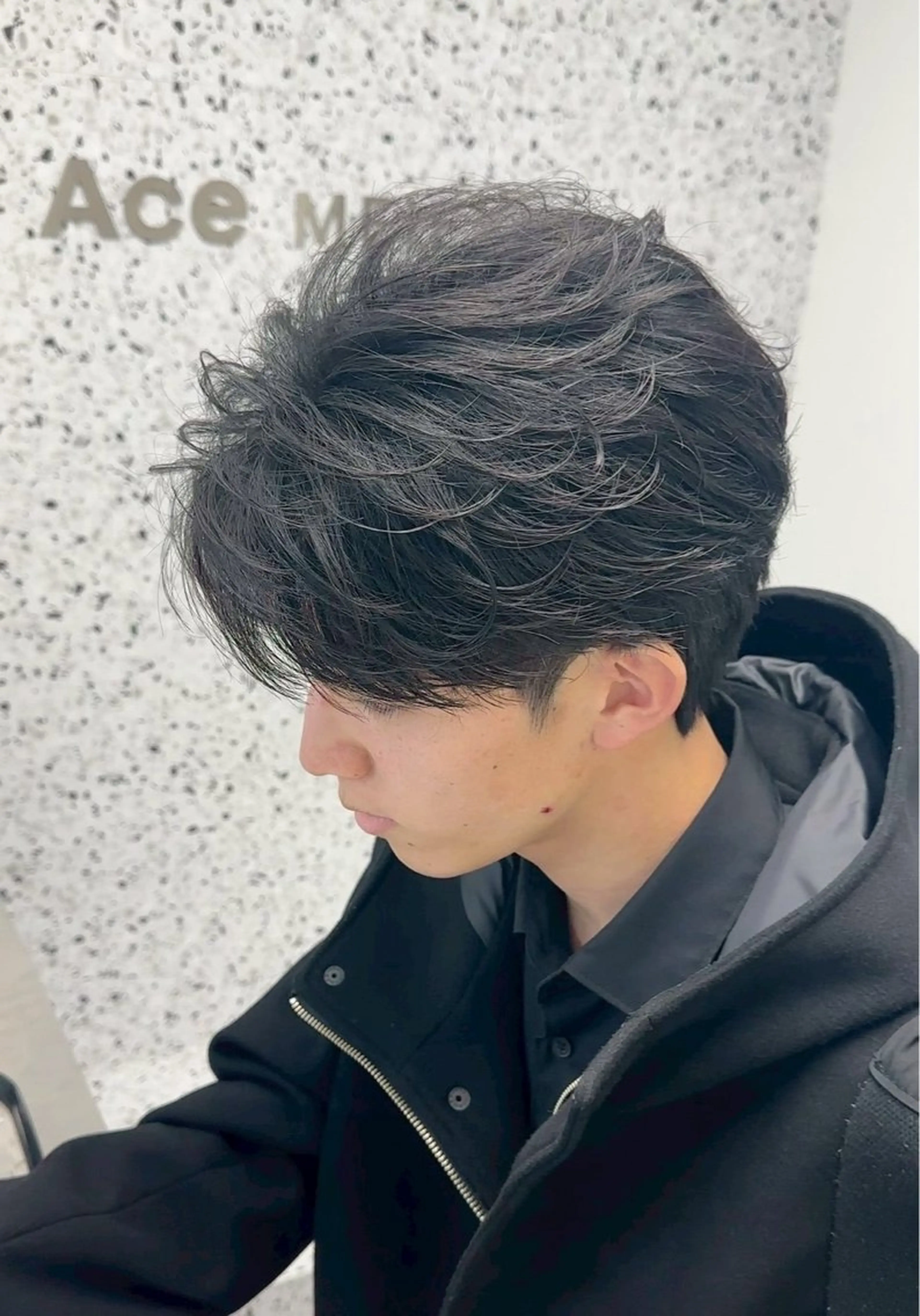 ショート カラー パーマ ✨️メンズ特化波巻き ツイスパ✨️松本真生のヘアスタイル