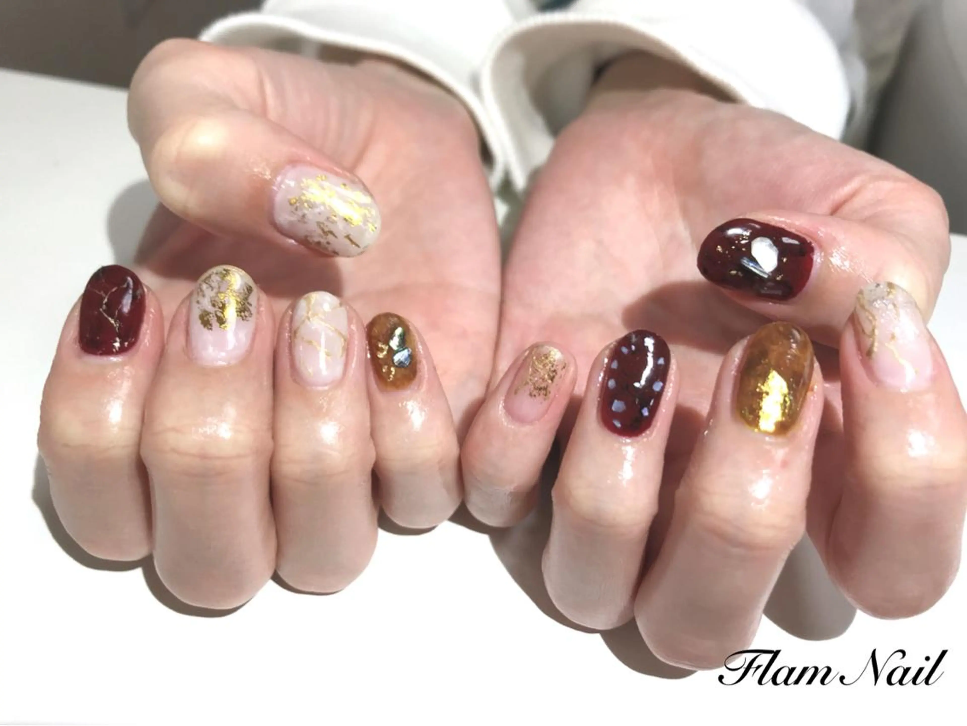 ネイル ニュアンスネイル Flam Nailのネイルデザイン