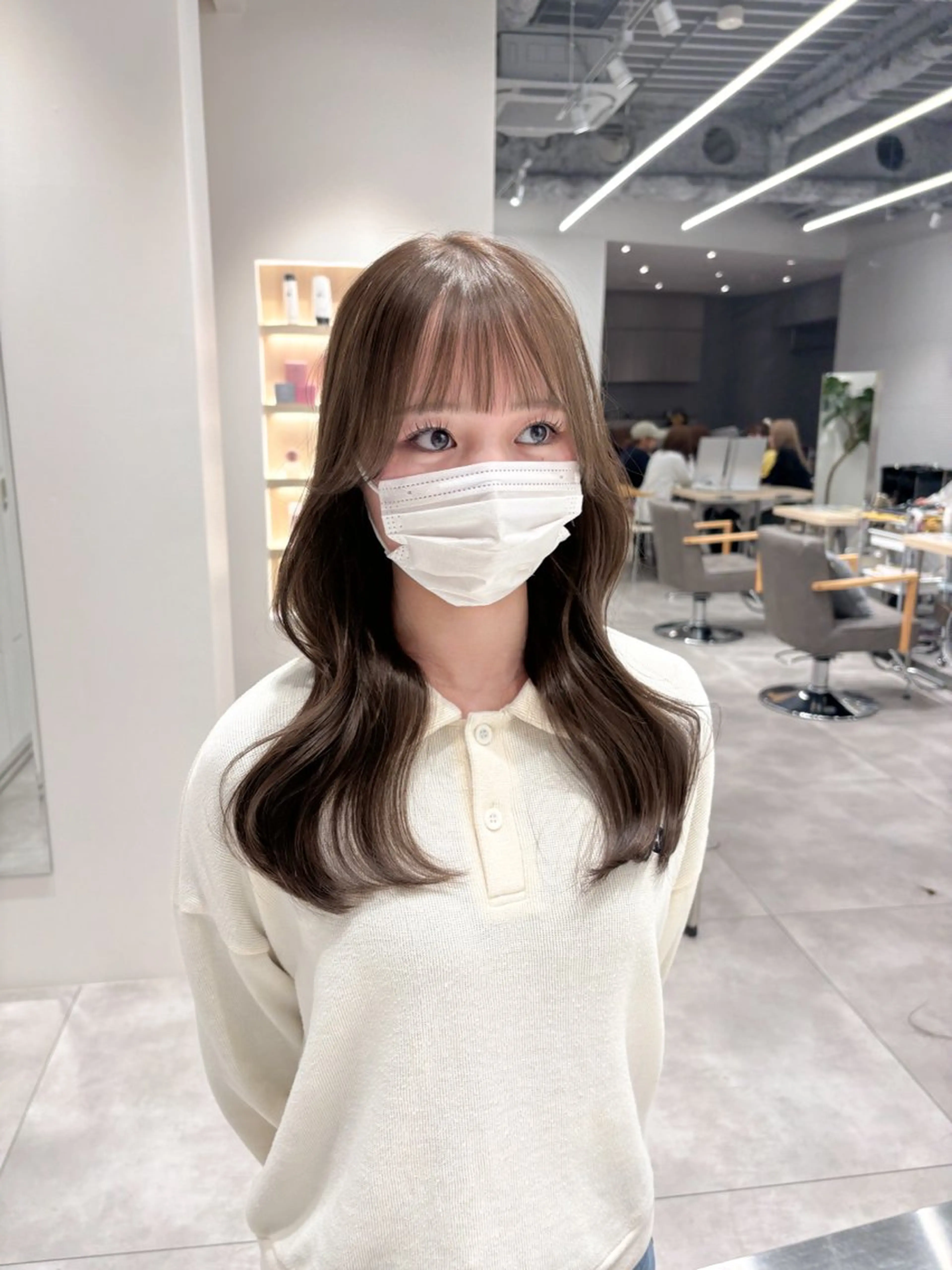 ロング カラー ばんちなつ / ボブ/透明感カラーのヘアスタイル