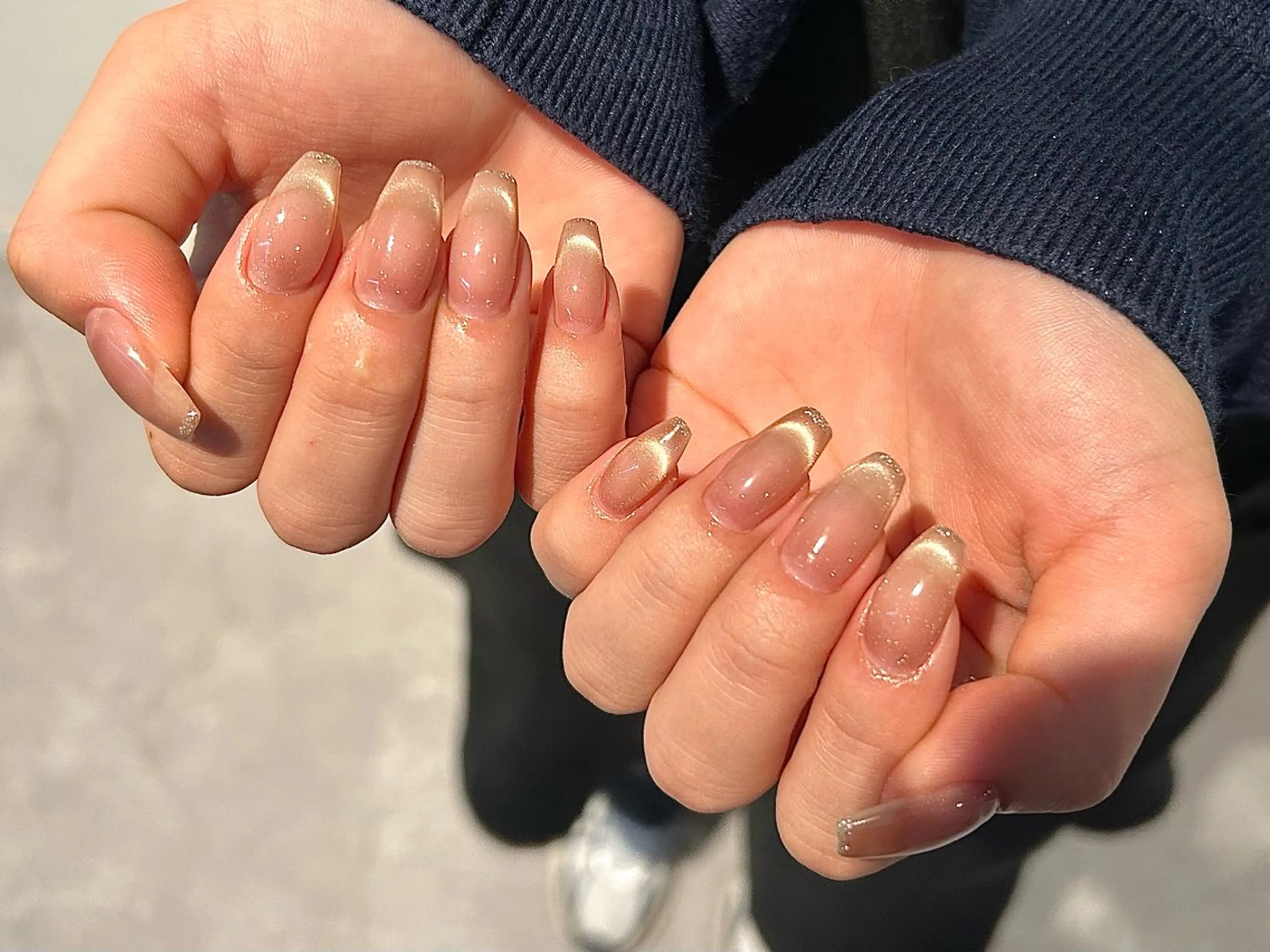 ネイル フレンチネイル ワンホンネイル sol nailのネイルデザイン