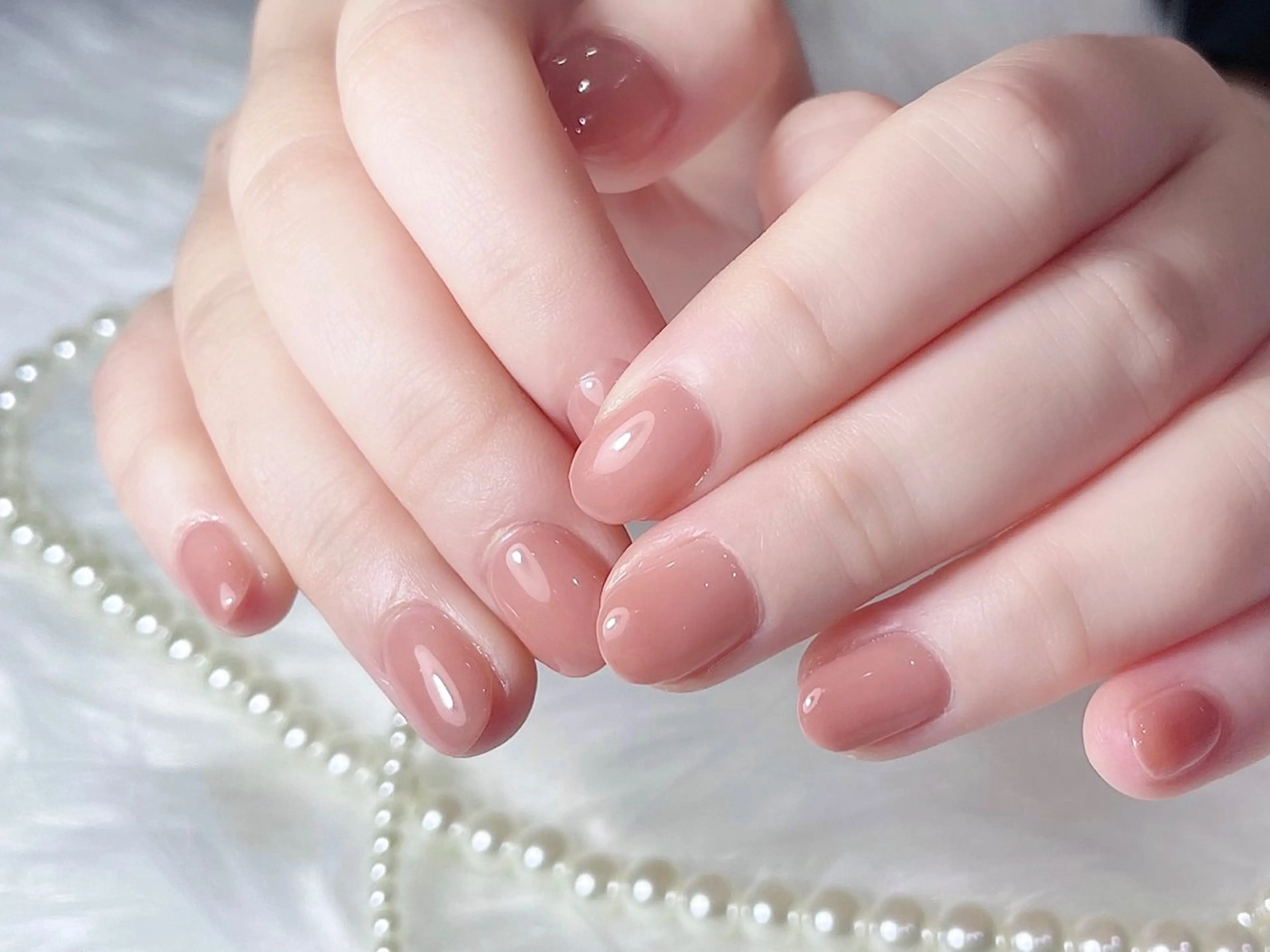 ネイル ブラウン ジェルネイル ラメ(グリッター) オフィスネイル パラジェル k-two nailのネイルデザイン