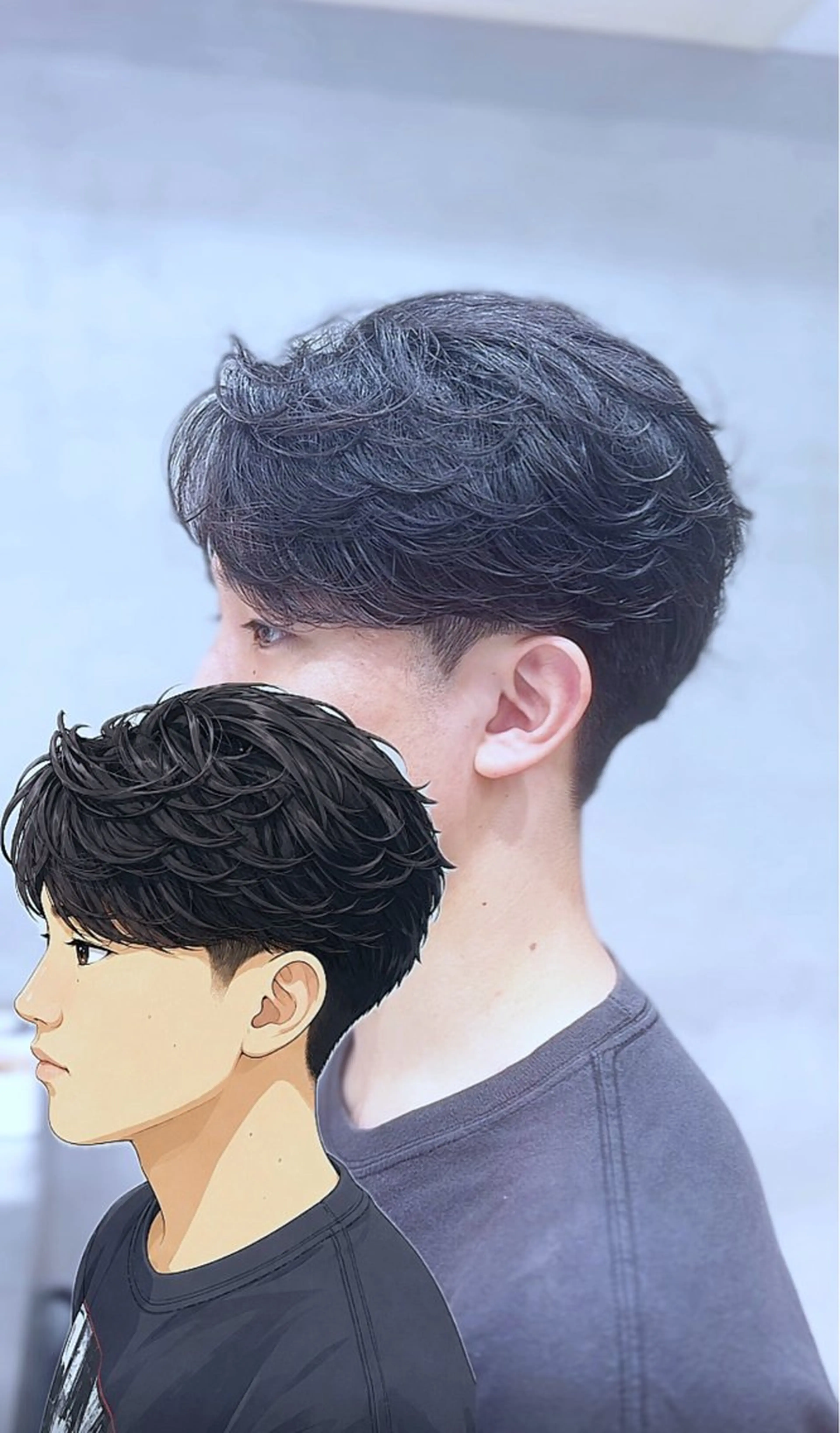 パーマ メンズ フェザーパーマ メンズパーマ カット パーマ パーマ特化 神谷和輝のヘアスタイル