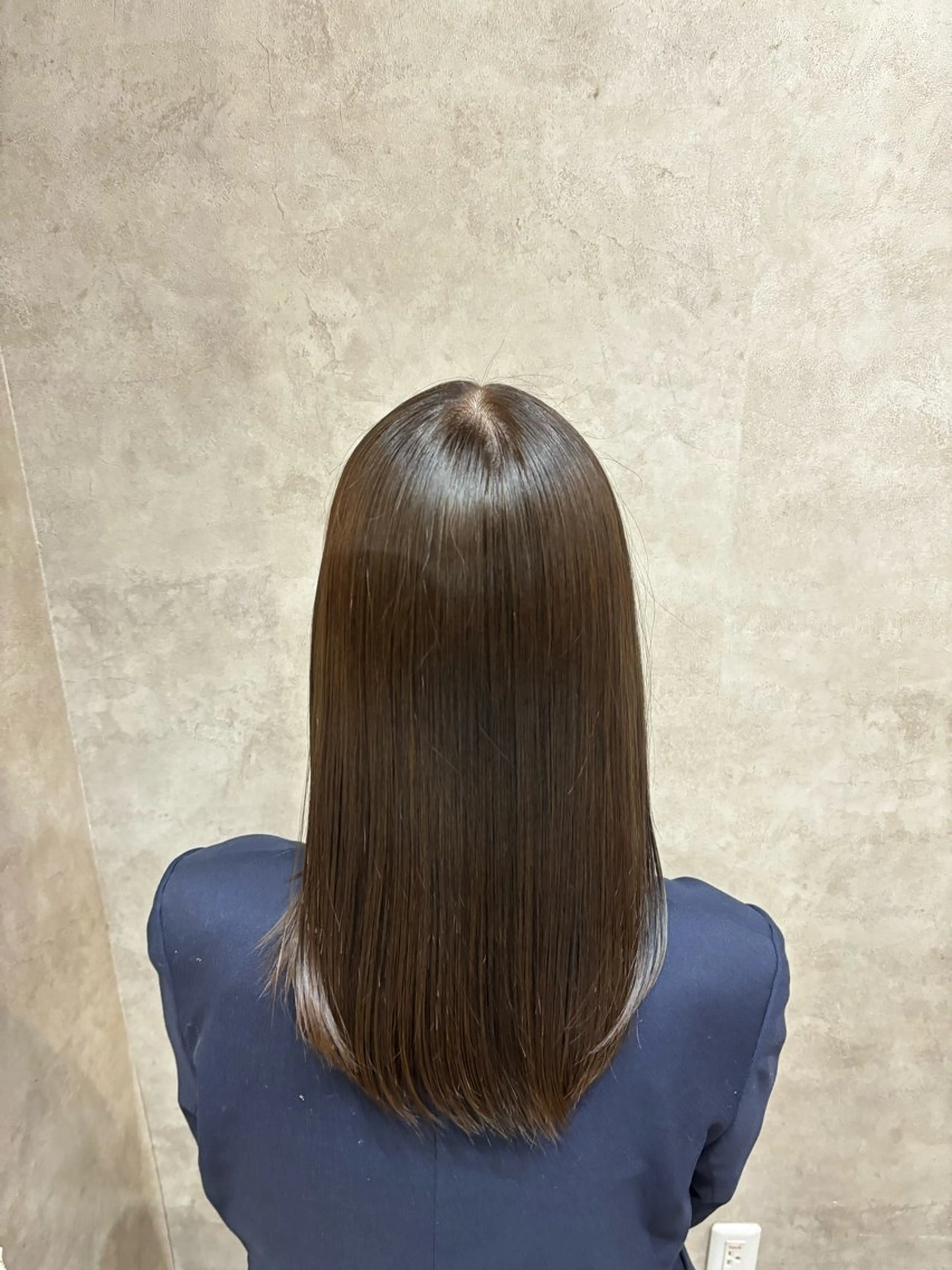 ロング カラー グレージュ トリートメント ヘアカラー 艶髪/縮毛矯正 /hikaruのヘアスタイル