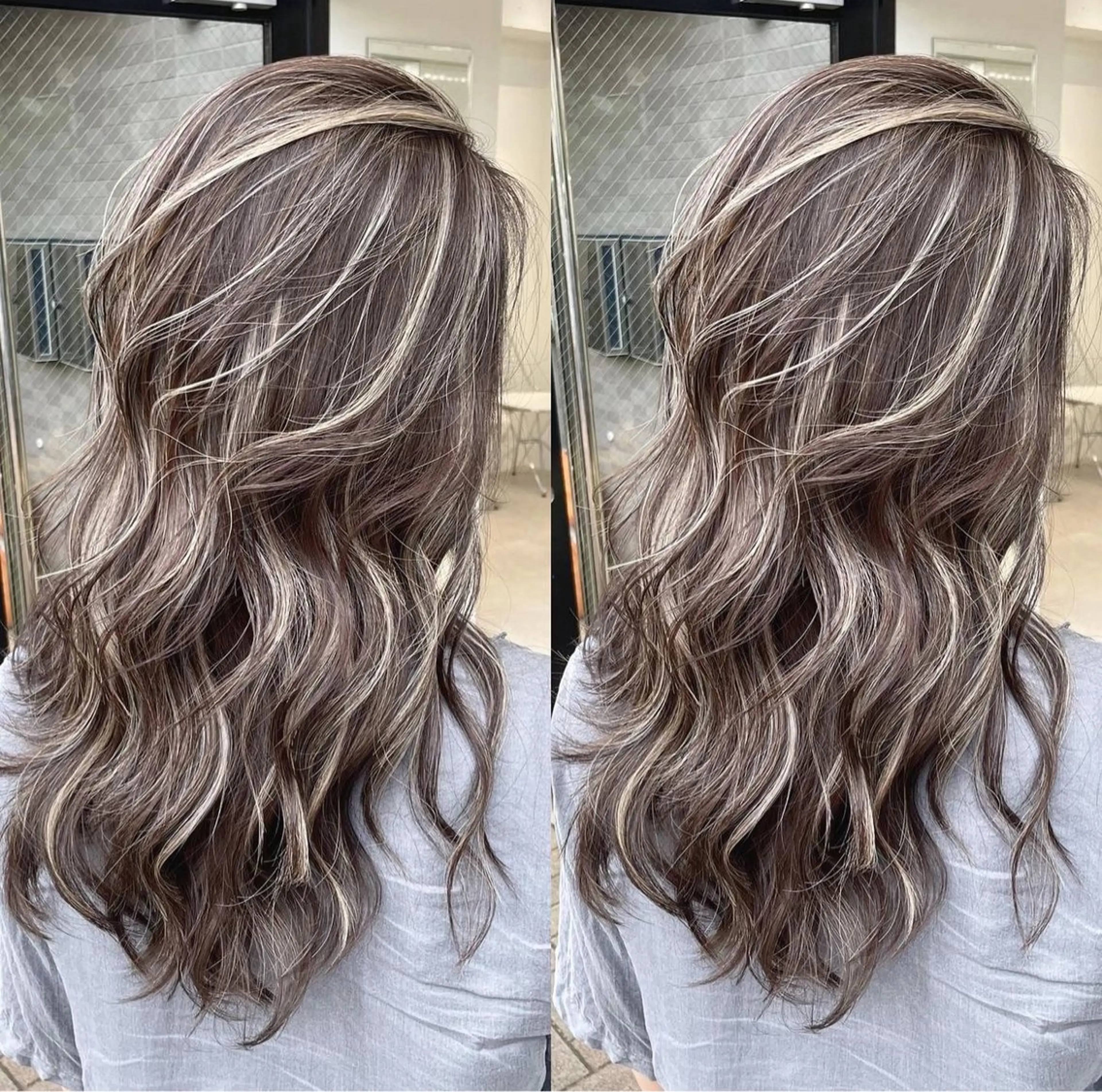 ロング カラー ヘアカラー ✨レイヤーカット 海外ヘア/原宿✨のヘアスタイル