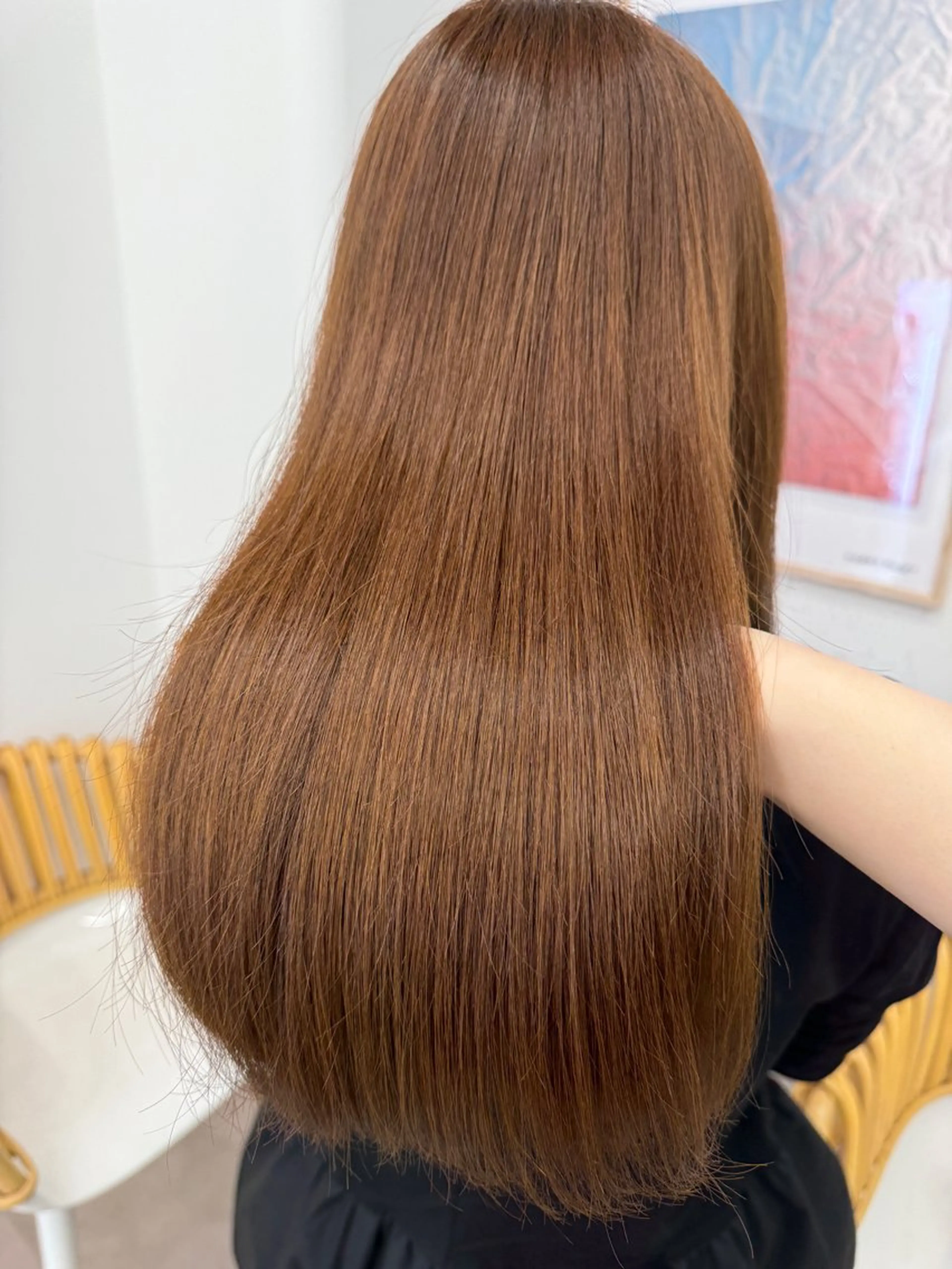 ロング トリートメント 透明感カラー🫧⌇ AO🫐🩵のヘアスタイル